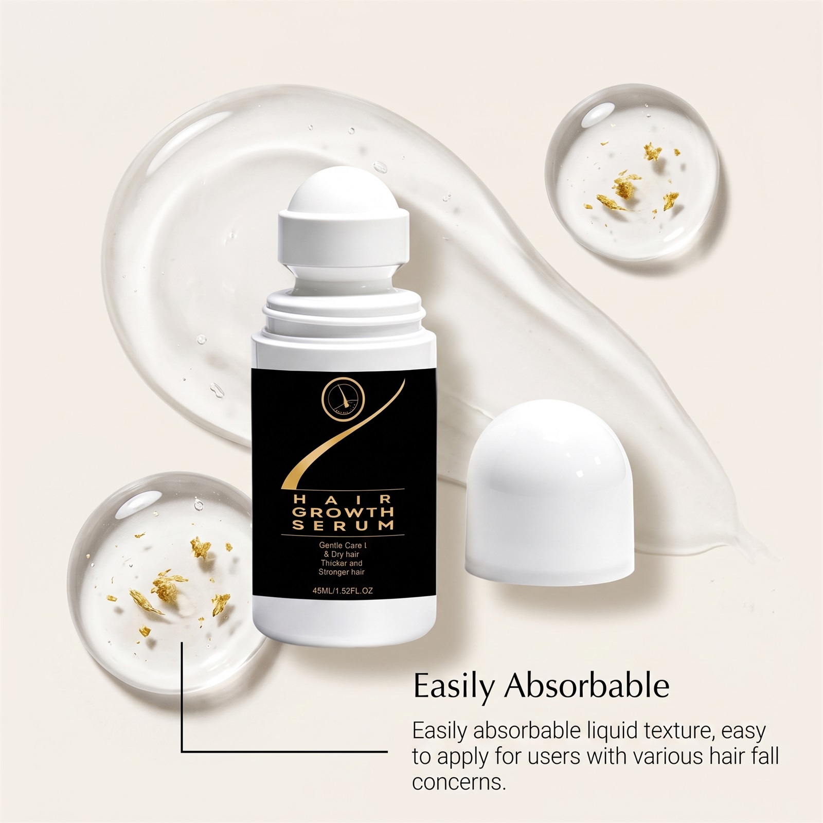 Hair Essence Nourishing Massaging Plump Soft Tough Hair Gloss Fresh Scalp Care Liquid