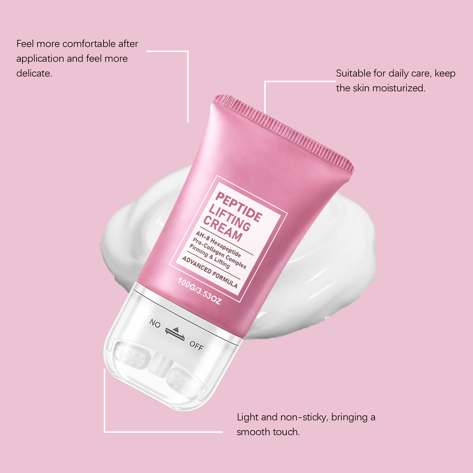 Neck Care Cream Roller Massage Mild Nourish Hydrate Skin Refreshing Texture Quick Absorb On Neck Skin