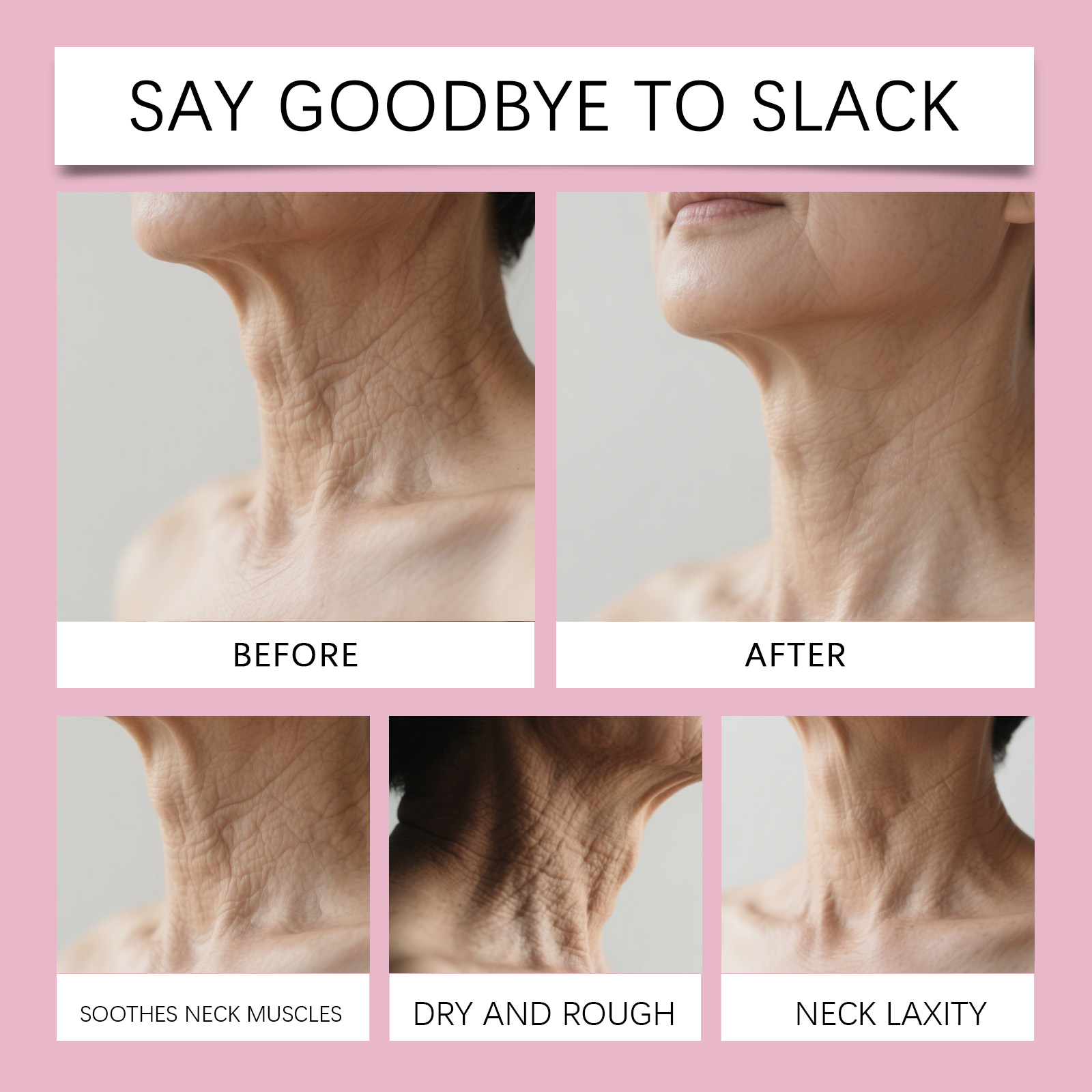 Neck Care Cream Roller Massage Mild Nourish Hydrate Skin Refreshing Texture Quick Absorb On Neck Skin