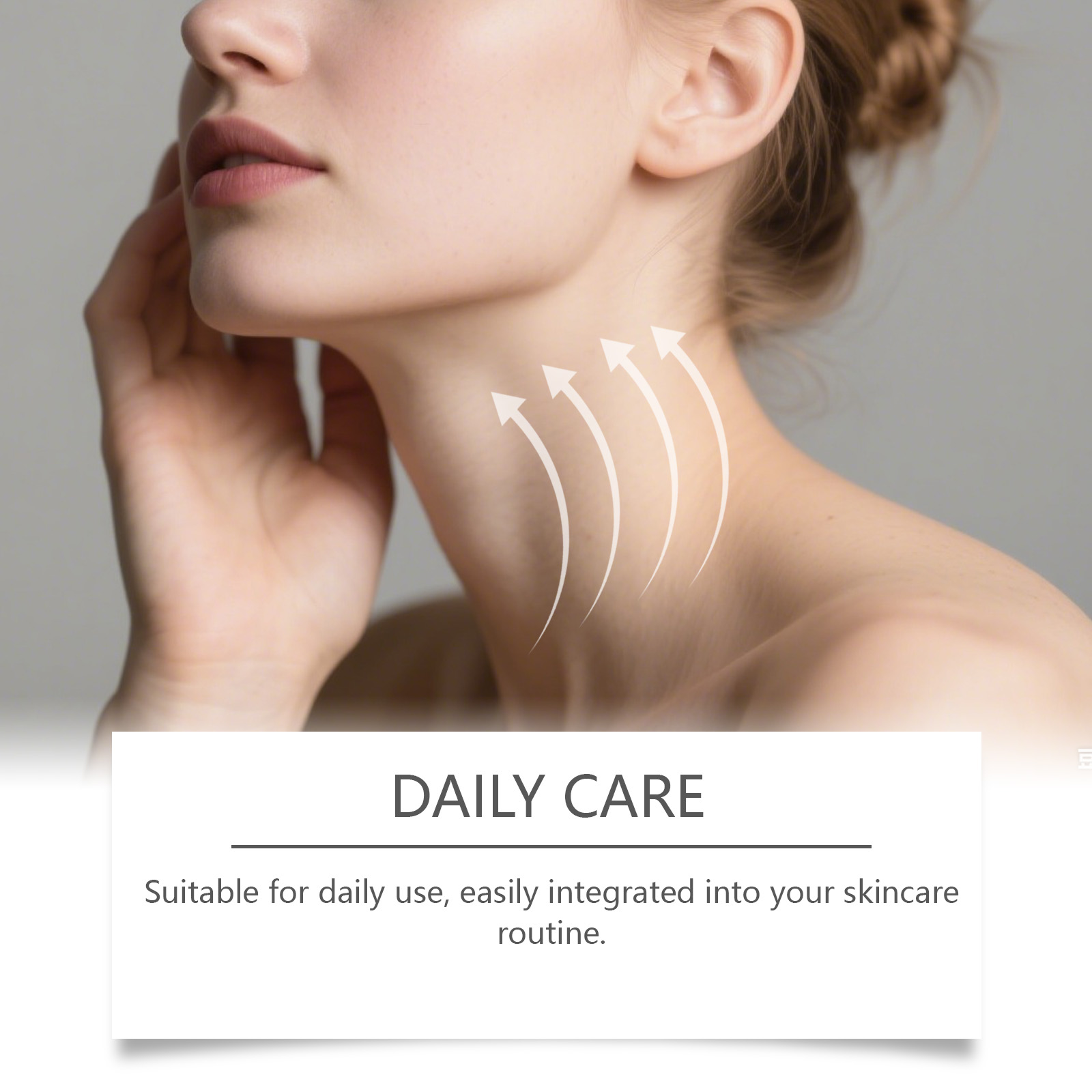 Neck Care Cream Roller Massage Mild Nourish Hydrate Skin Refreshing Texture Quick Absorb On Neck Skin