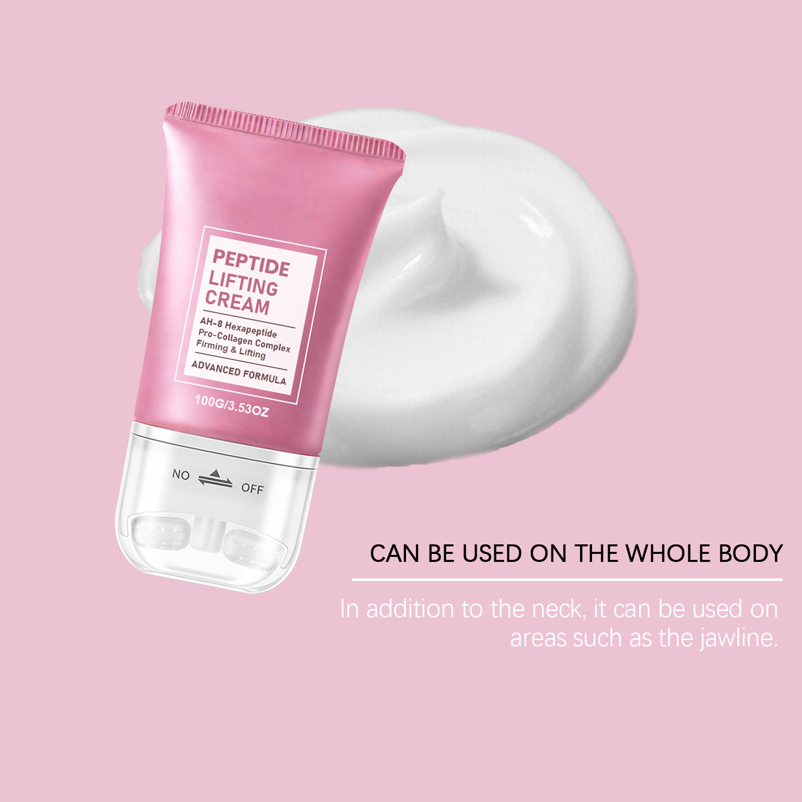 Neck Care Cream Roller Massage Mild Nourish Hydrate Skin Refreshing Texture Quick Absorb On Neck Skin