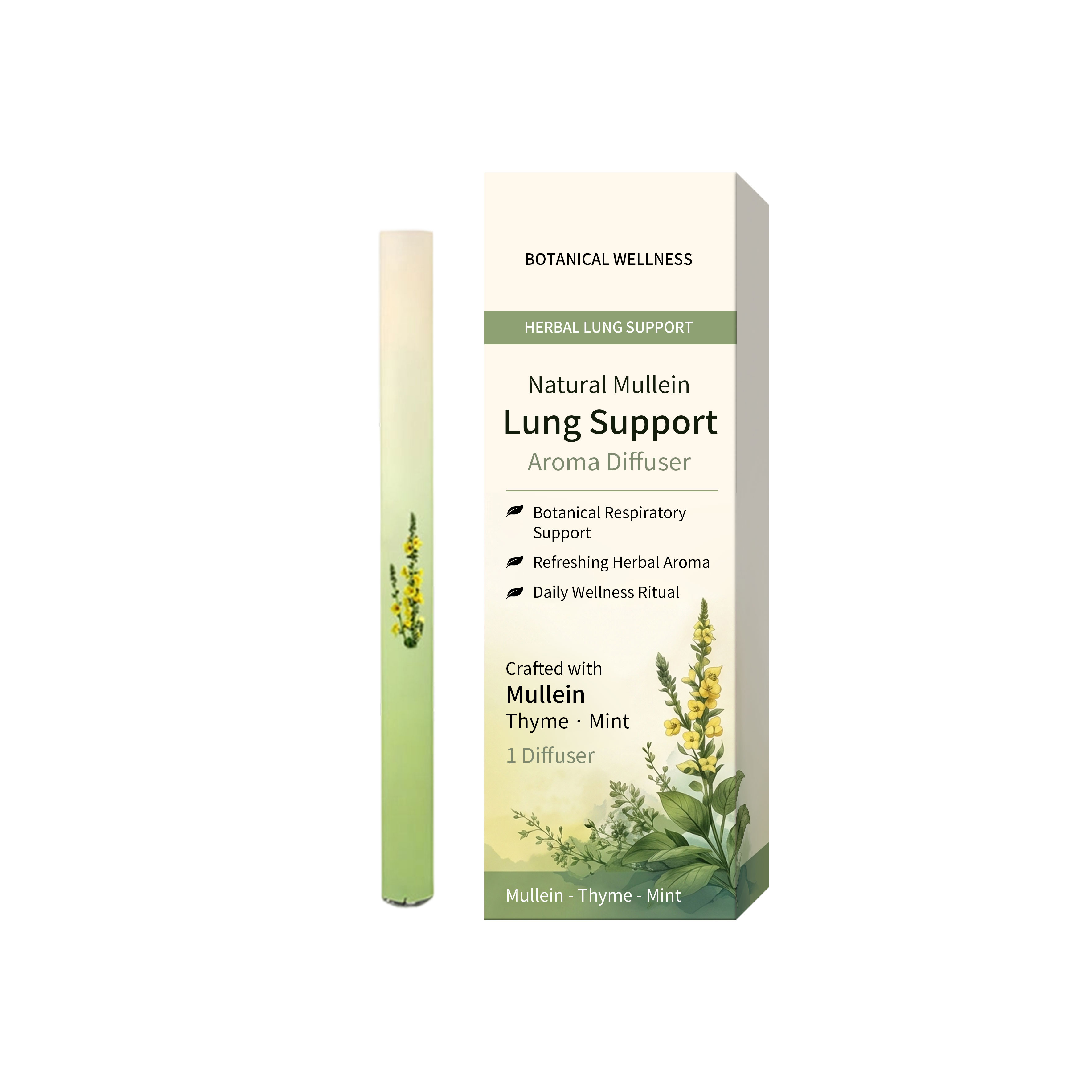 Body Care Treatment Stick Herbal Fragrance Moist Soft Fresh Portable Inhaled External Daily Skin Maintain Care