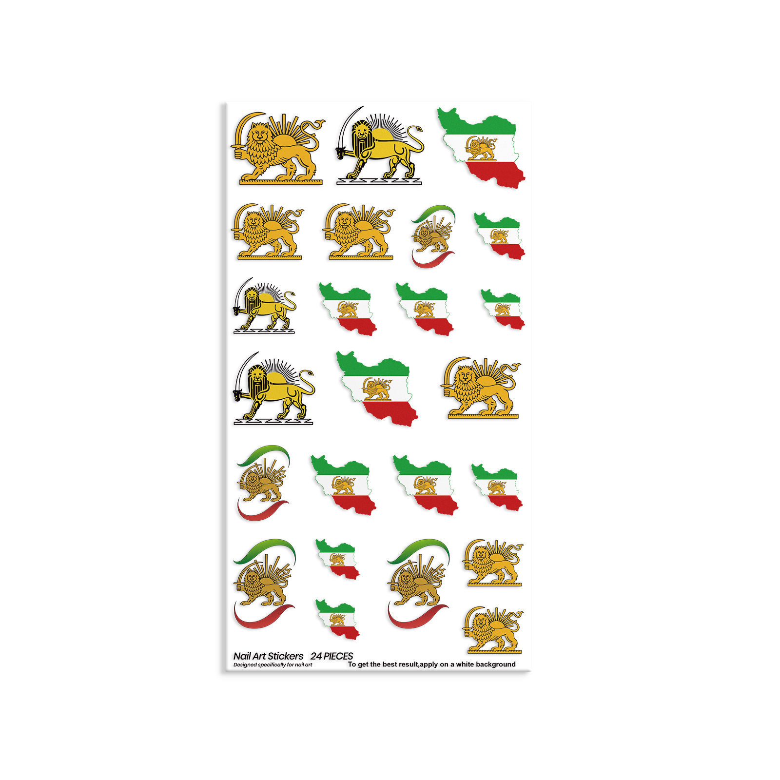 Nail Art Stickers Trendy Theme Water Transfer Easy Apply Shiny Mixed Color Nail Decorative Decals