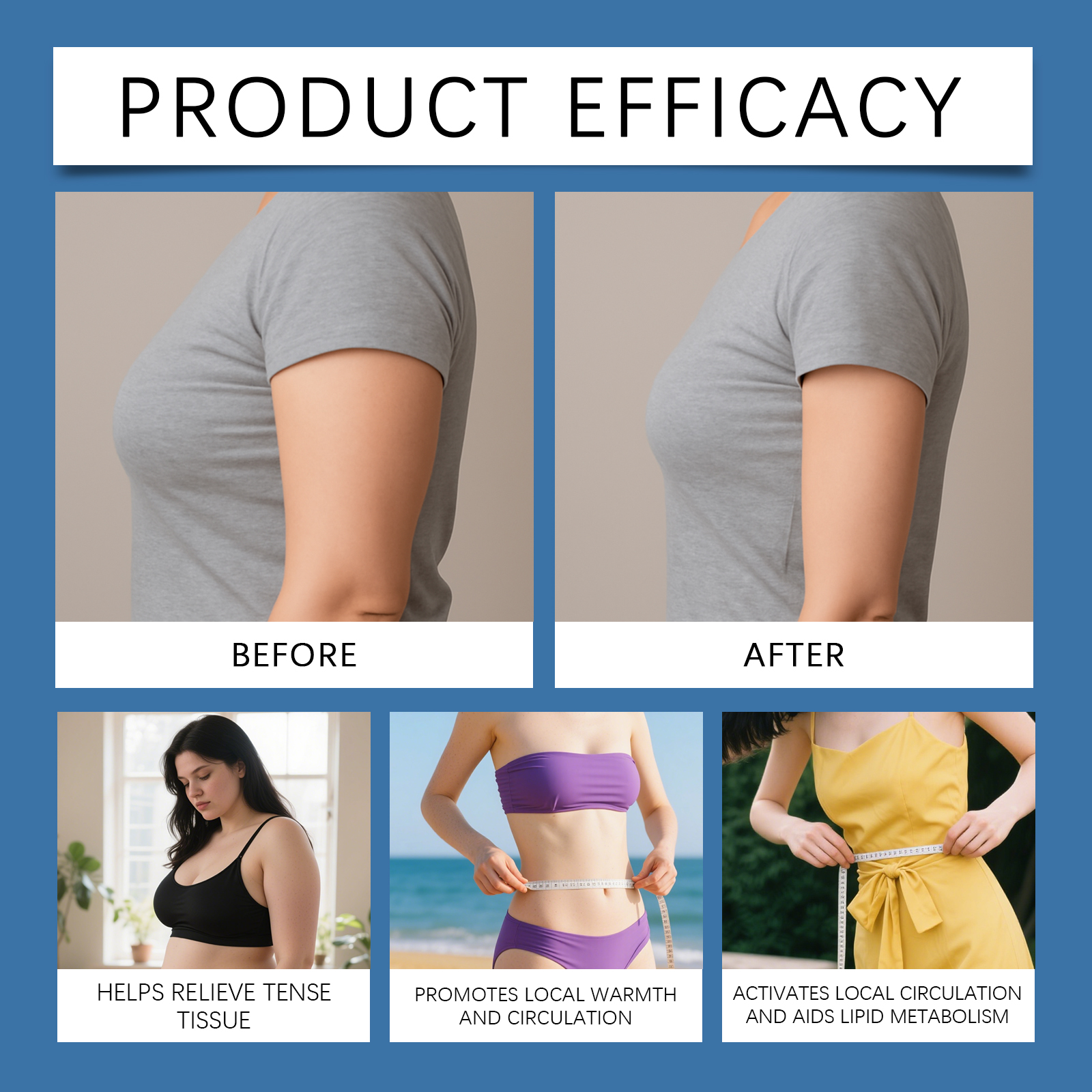 Body Care Patch Gentle Light Fit Skin Figure Body Skin Lines Daily Body Care Sheet