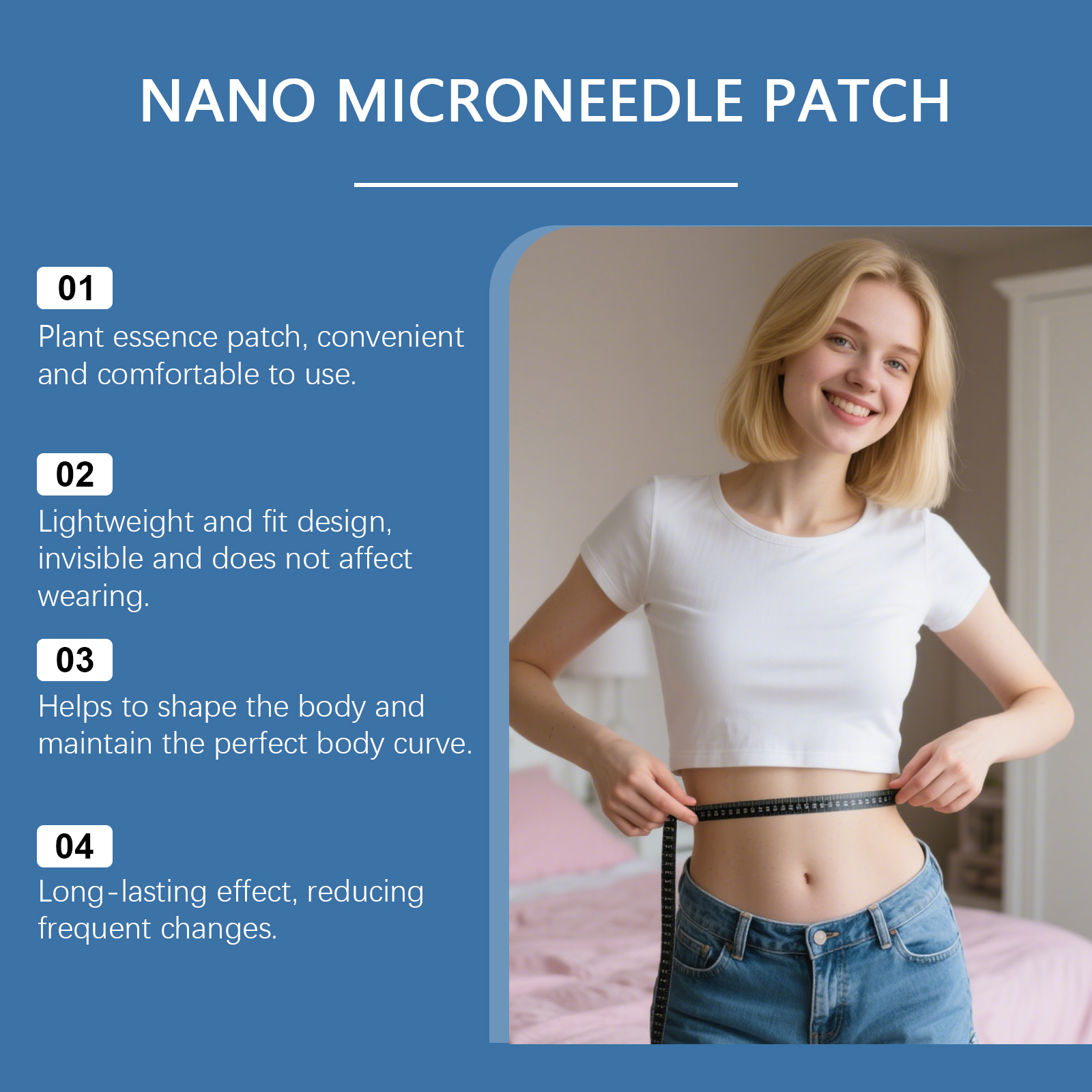 Body Care Patch Gentle Light Fit Skin Figure Body Skin Lines Daily Body Care Sheet