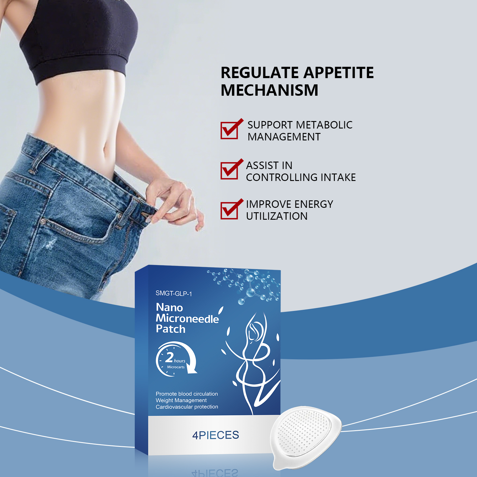 Body Care Patch Gentle Light Fit Skin Figure Body Skin Lines Daily Body Care Sheet