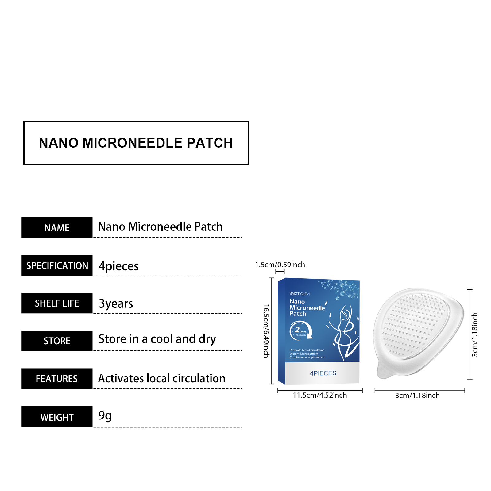 Body Care Patch Gentle Light Fit Skin Figure Body Skin Lines Daily Body Care Sheet