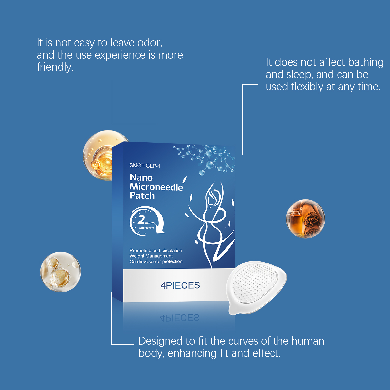 Body Care Patch Gentle Light Fit Skin Figure Body Skin Lines Daily Body Care Sheet