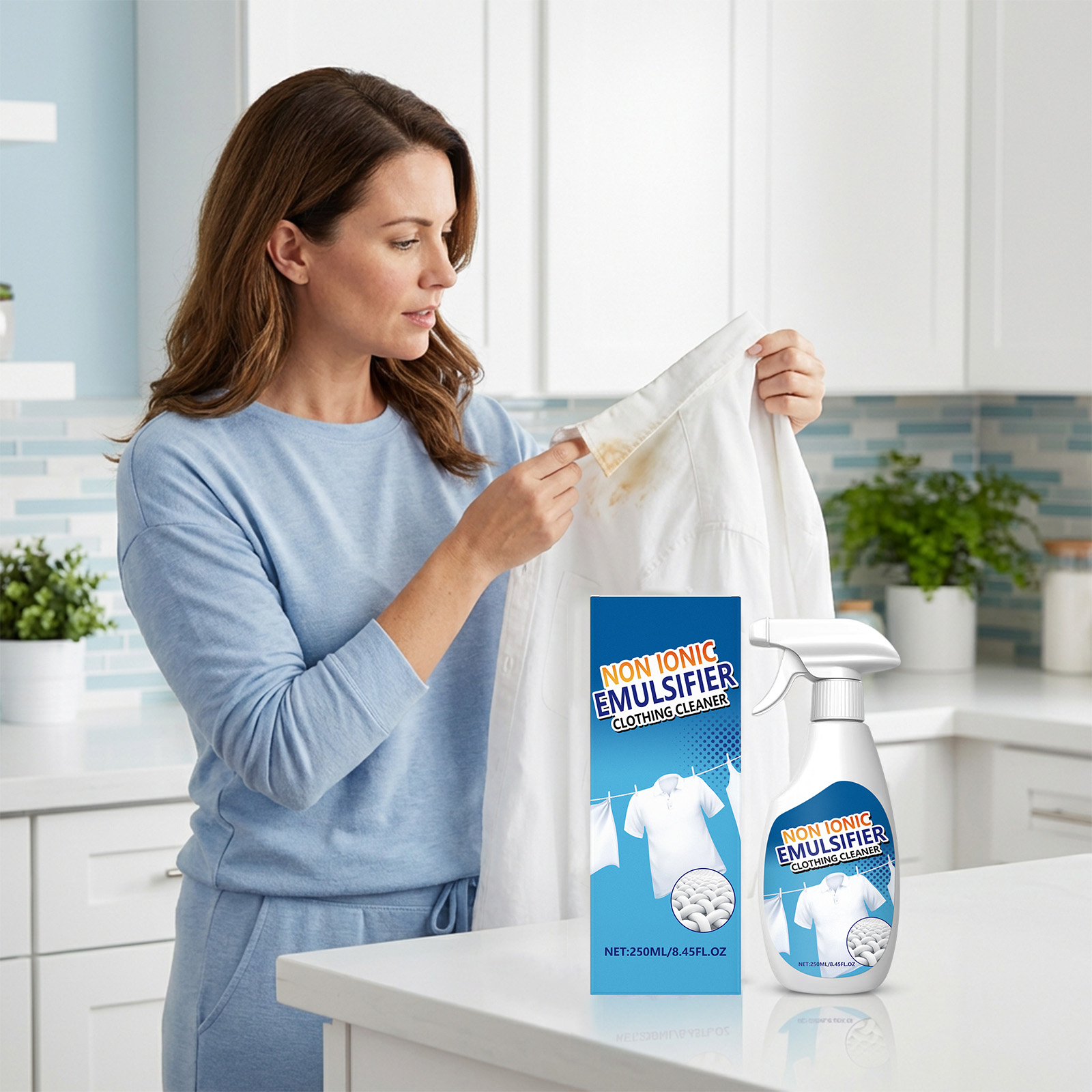 Clothing Emulsifier Mild Decontamination Clean Renew Fabric Care Washing Convenient Daily Household Cleaner
