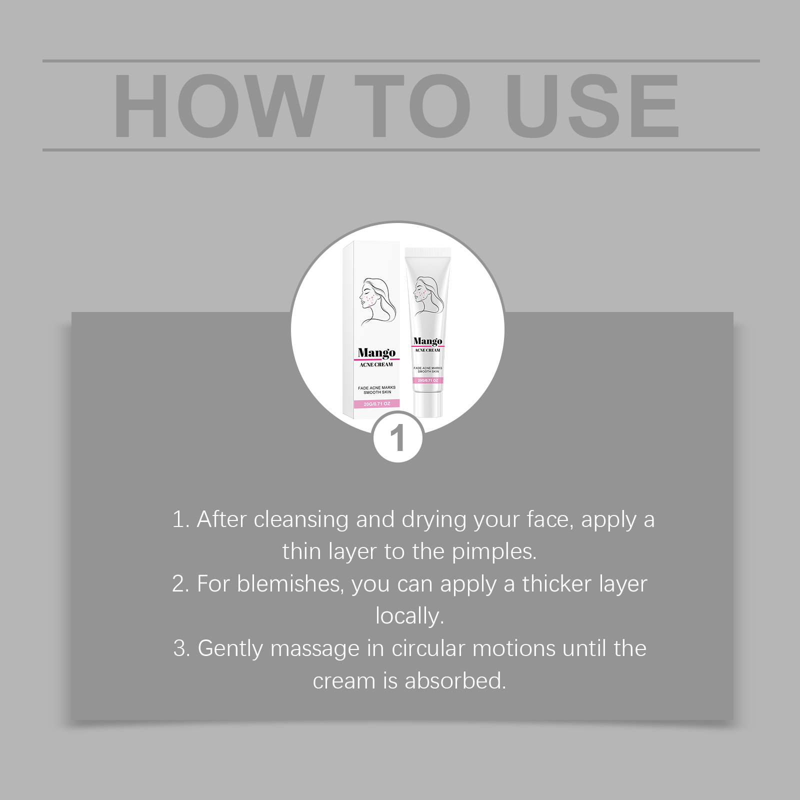 Facial Moisturizing Cream Gentle Care Skin Acne Clean Moisturizing Refreshing Nourishing Skin Friendly Delicate Skincare Lotion