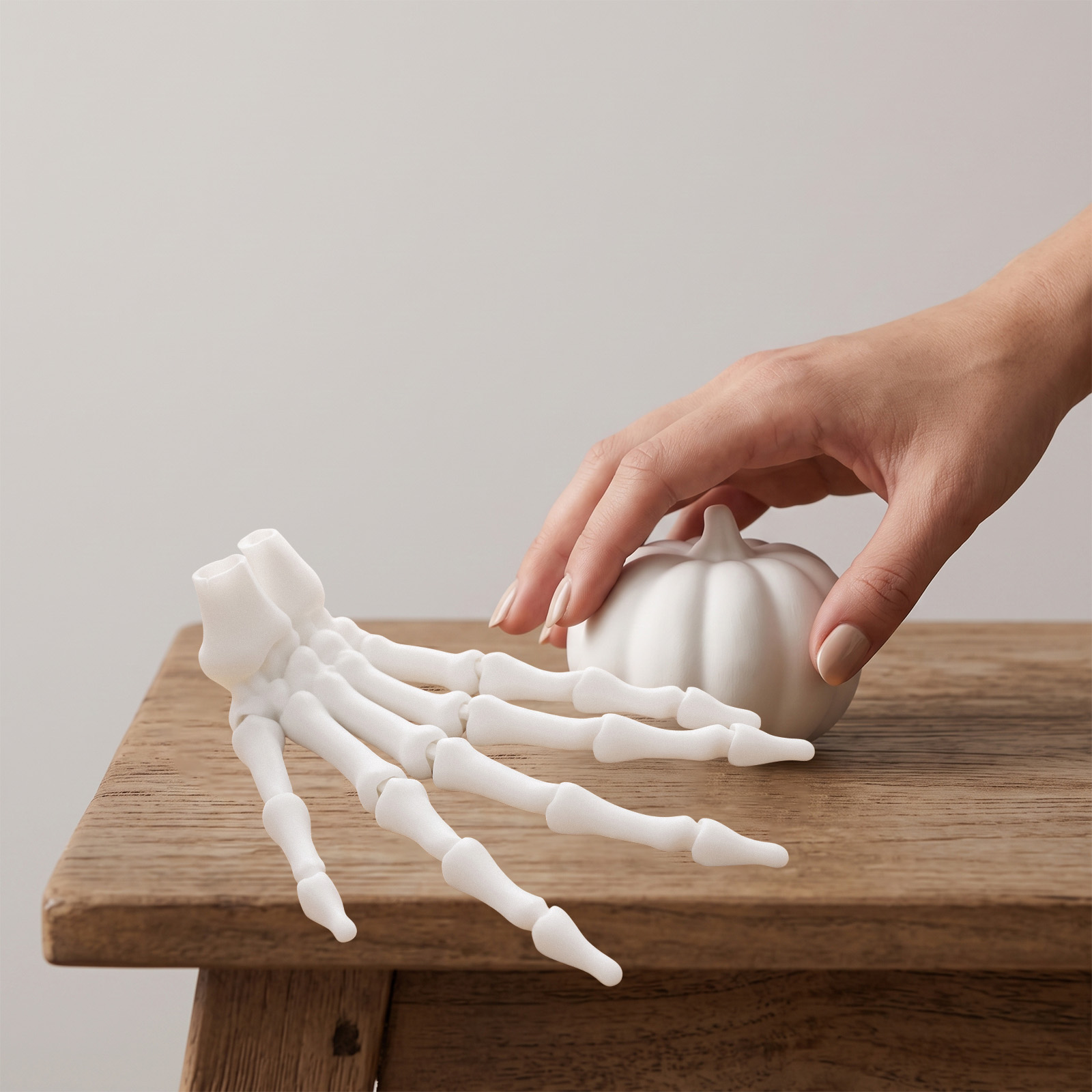 Halloween Skeleton Hand Toy Simulation Ornament Decor Festival Party Prop Desktop Scene Layout