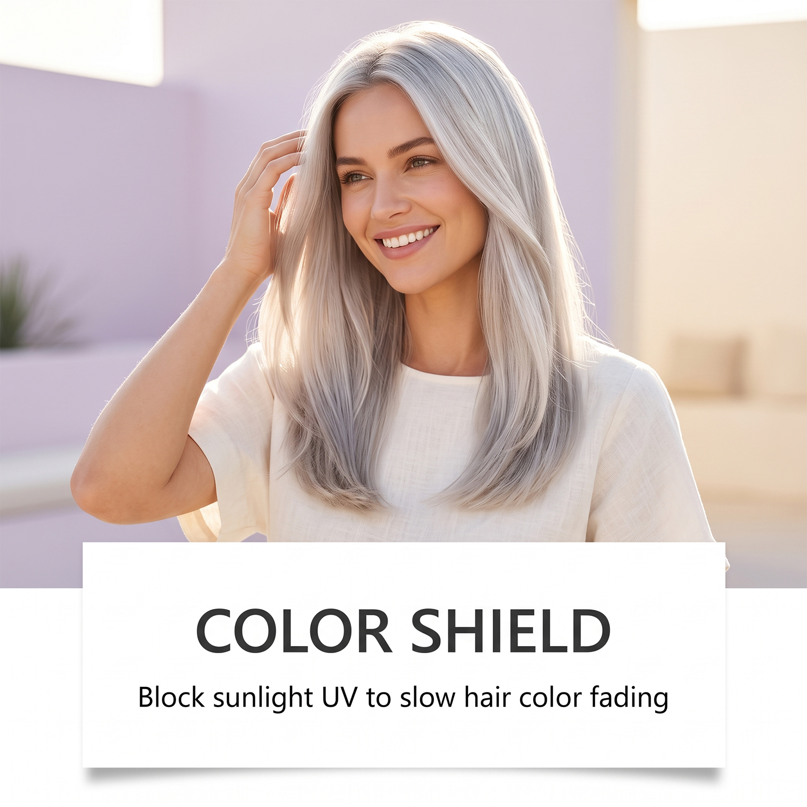 Hair Mask Purple Hair Care Moisturizing Soft Gloss Bleached Light Color Daily Hair Treatment