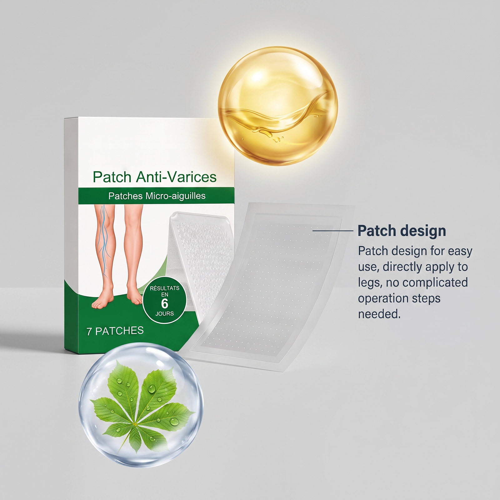 Leg Care Patch Gentle Skin Care Leg Skin Comfort Smooth Breathable Light Fit Skin Thin Patch