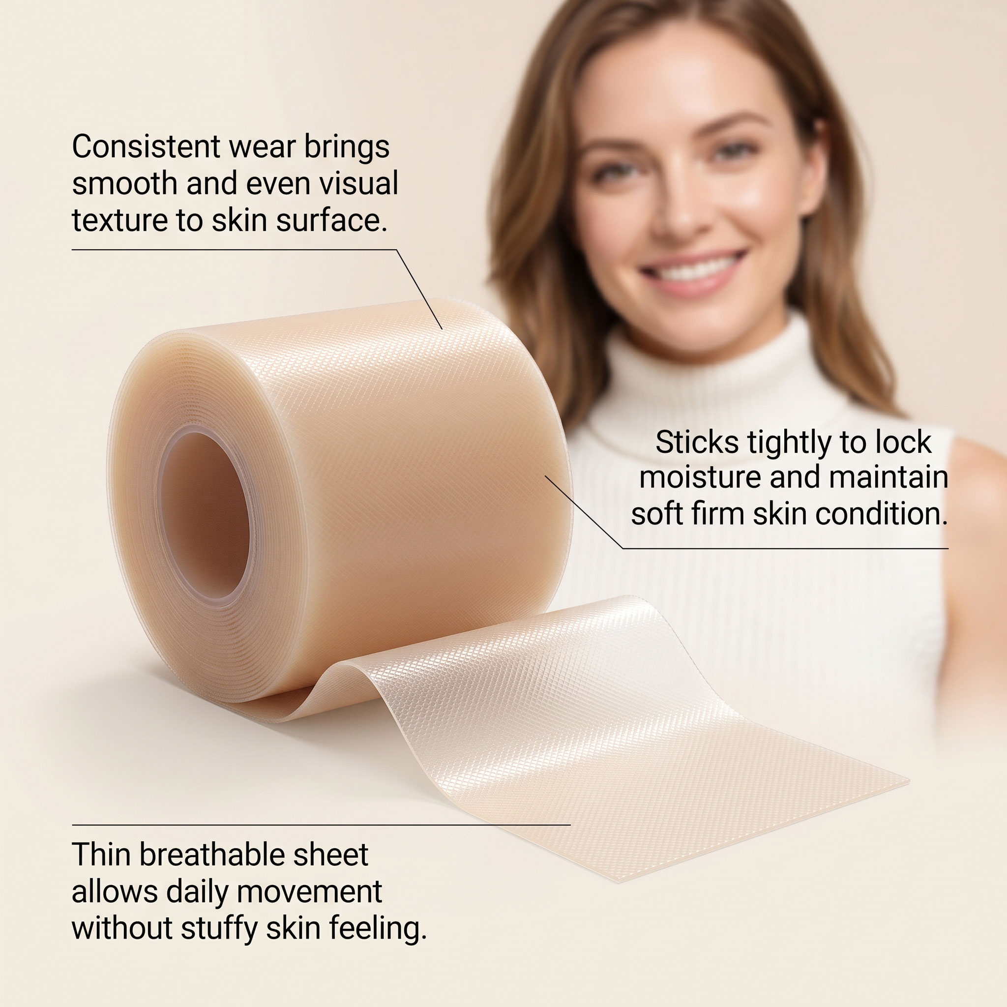 Collagen Care Patch Mild Ingredients Soft Fit Body Skin Smooth Comfort Skin Care Patch
