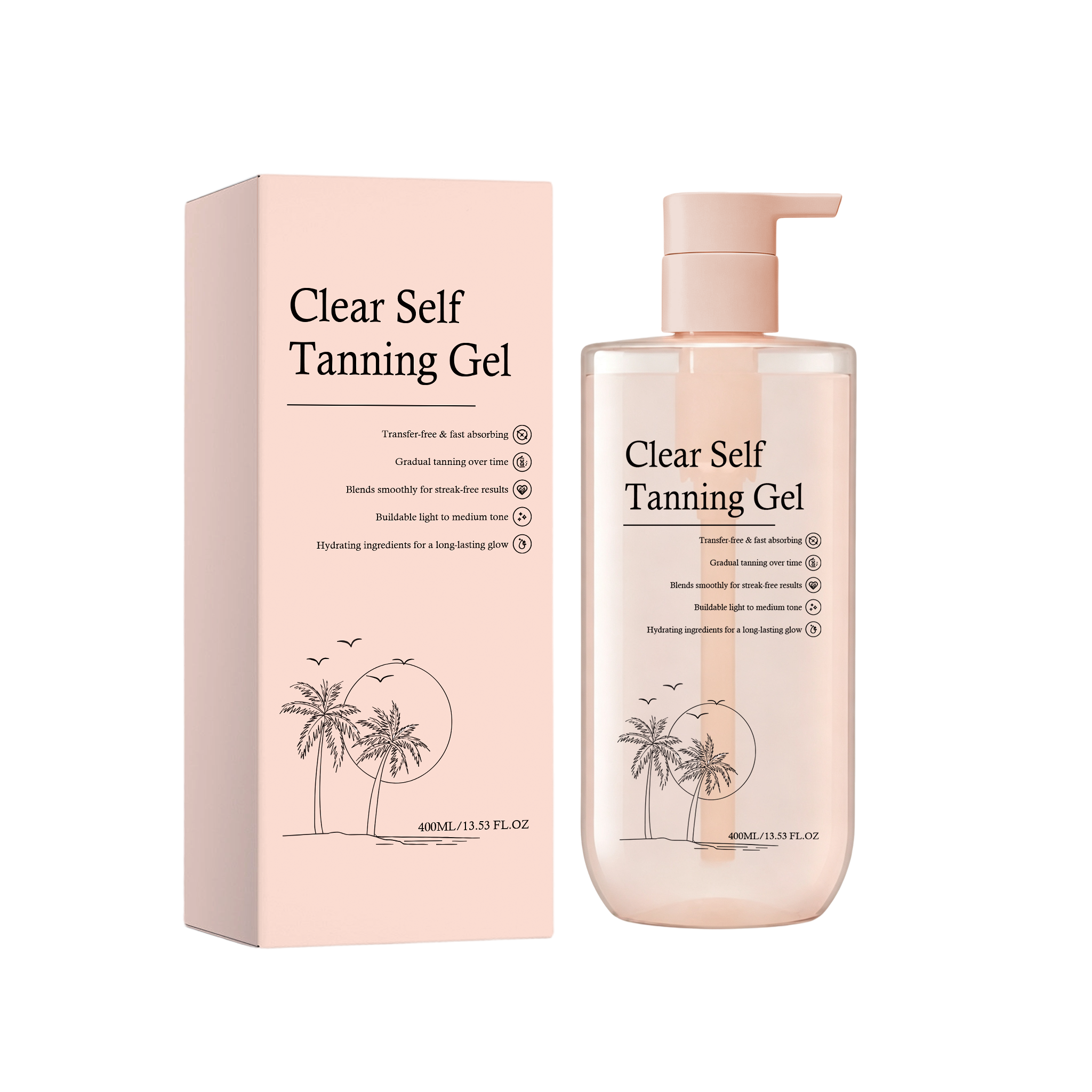 Skin Care Darkening Gel Hydrating Moisturizing Refreshing Transparent Nonsticky Bronzing Gloss Body Skin