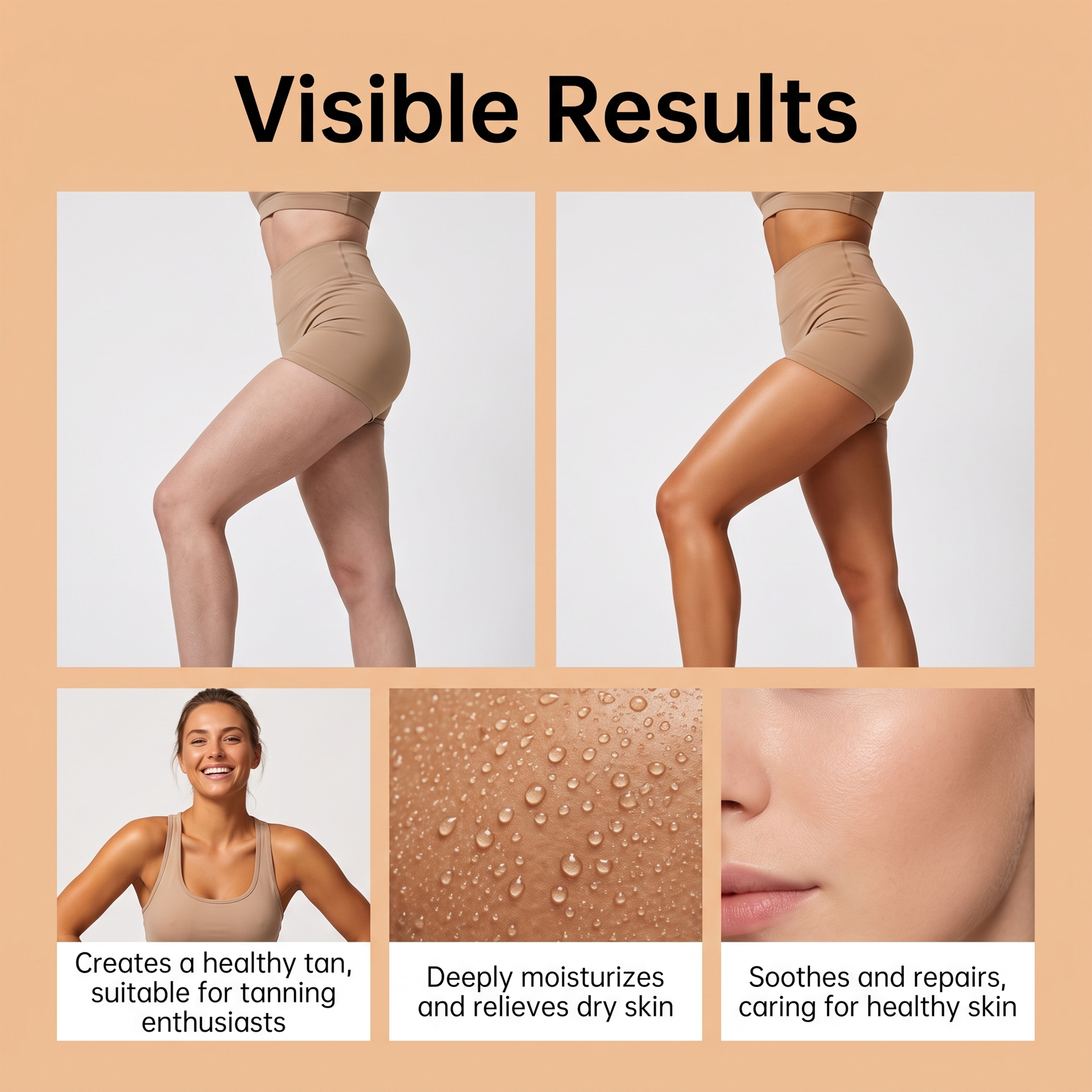 Skin Care Darkening Gel Hydrating Moisturizing Refreshing Transparent Nonsticky Bronzing Gloss Body Skin