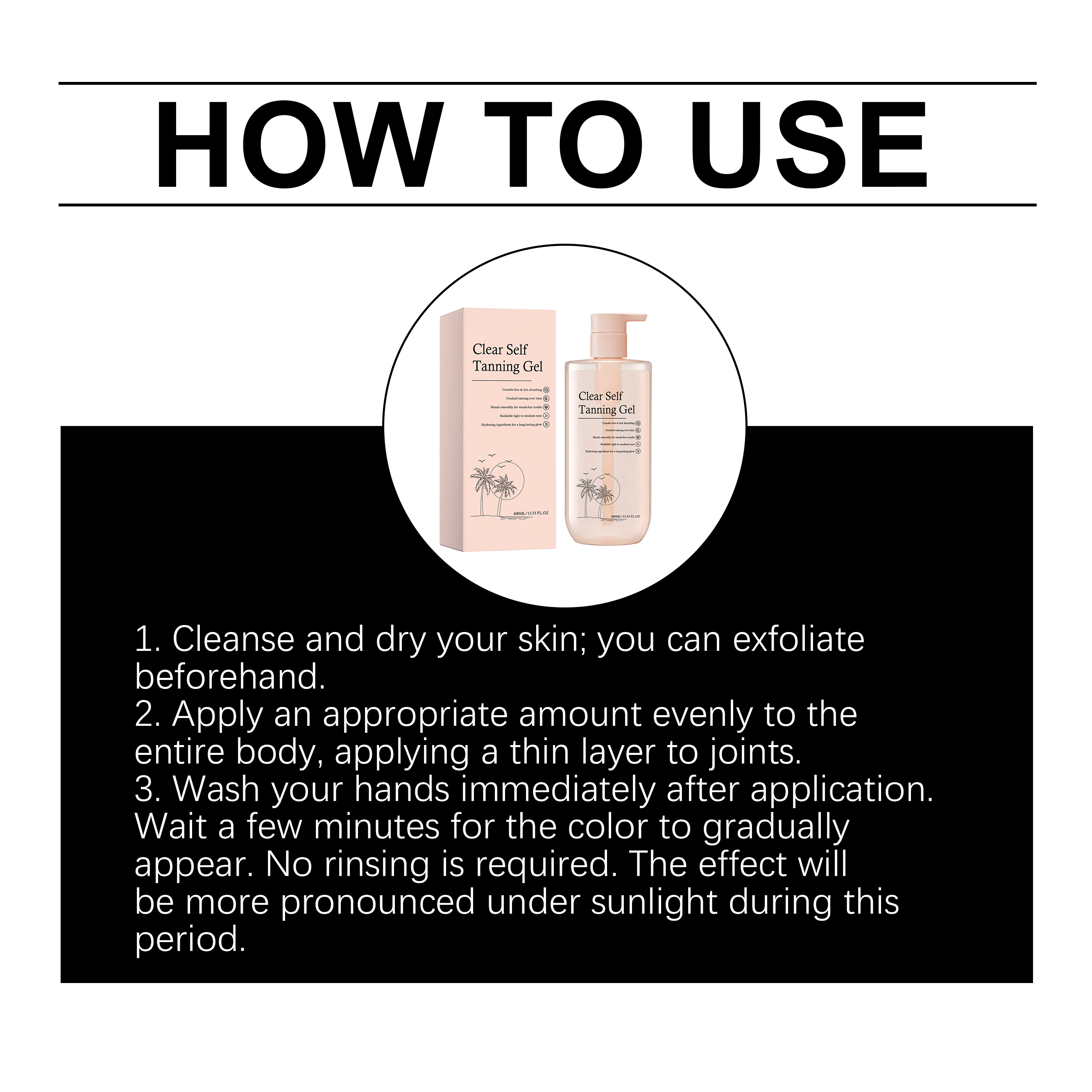 Skin Care Darkening Gel Hydrating Moisturizing Refreshing Transparent Nonsticky Bronzing Gloss Body Skin