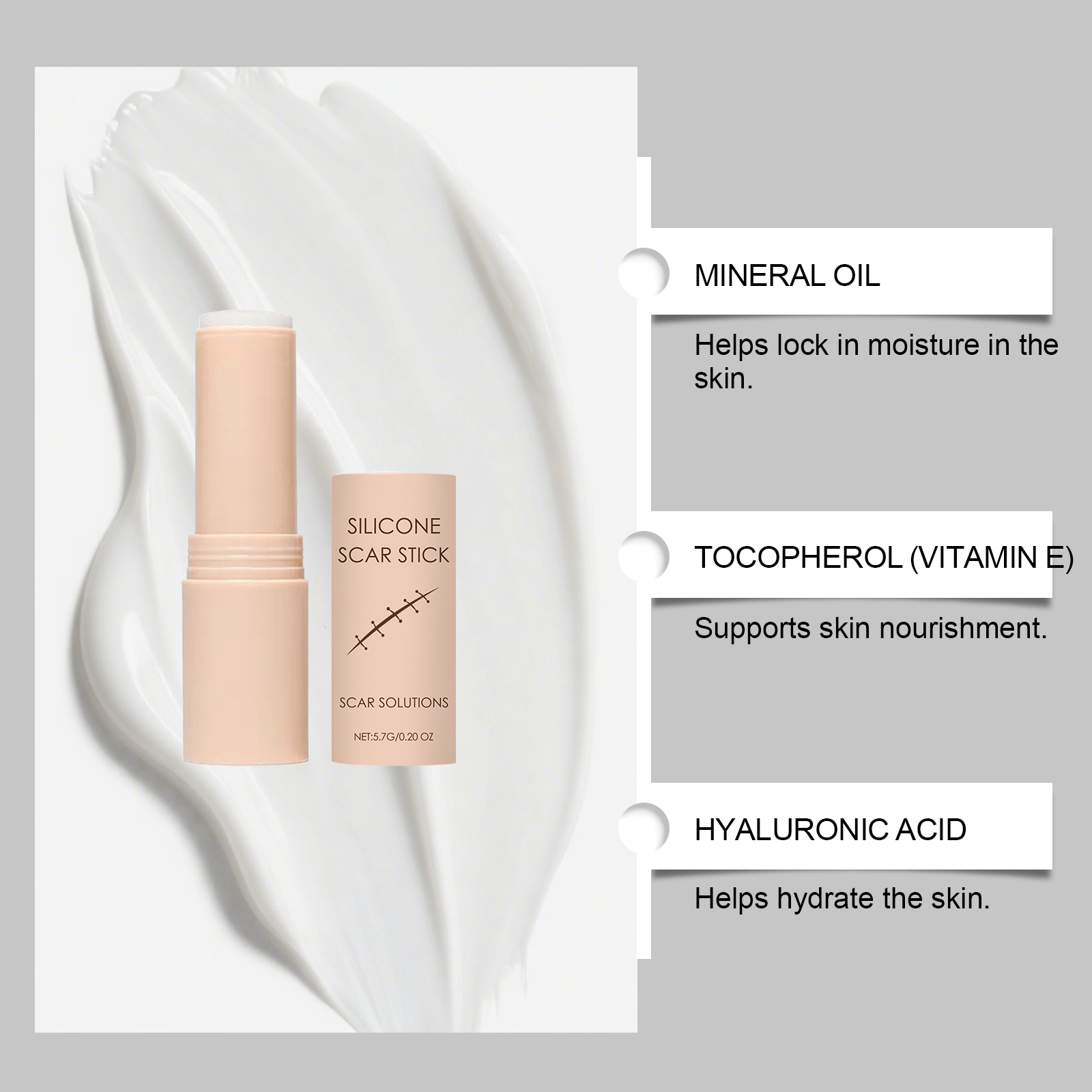 Skin Scar Moisturizing Care Stick Moisturizes Face Body Skin Smoothes Scar Appearance Daily Skin Care Cream