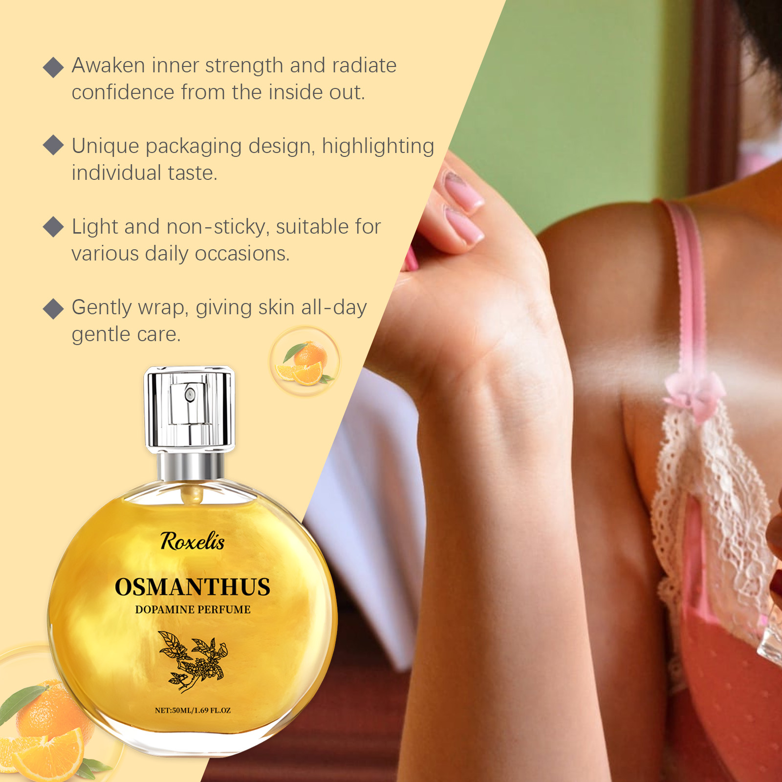 Osmanthus Gilded Perfume Long Lasting Light Fragrance Natural Fresh Moisturizing Charming Fine Mist Spray