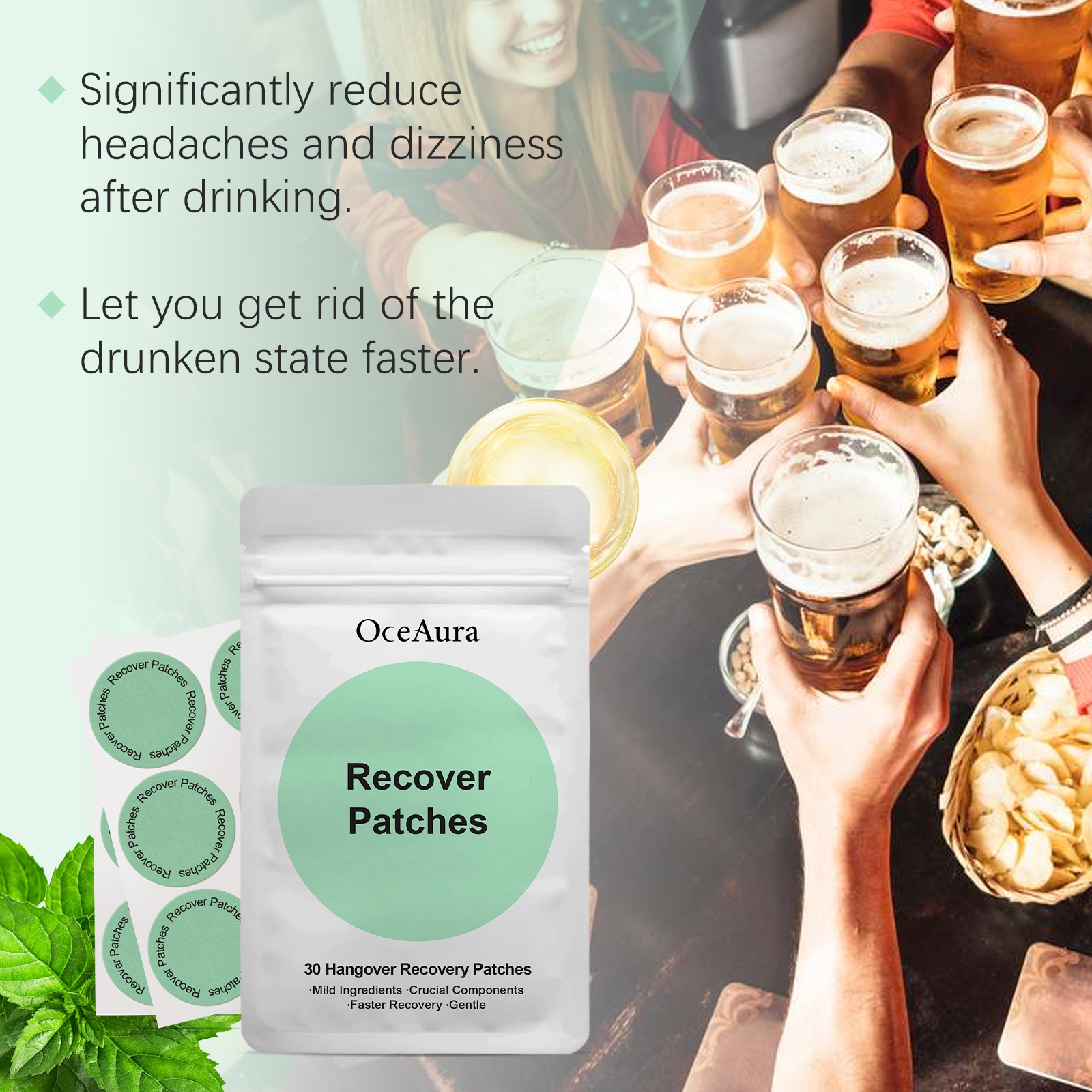 Body Care Patch Daily Body Relieve Discomfort Regain Vitality Comfort Care Whole Body Application