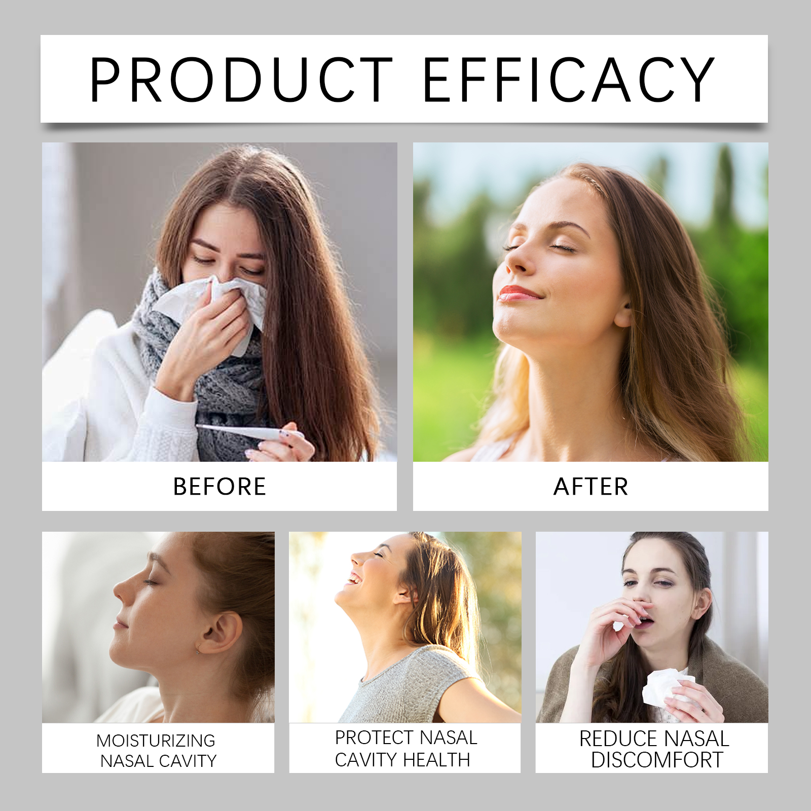 Dry Moisturizing Nasal Spray Gentle Ingredients Clean Nose Comfort Care For Nasal Cavity