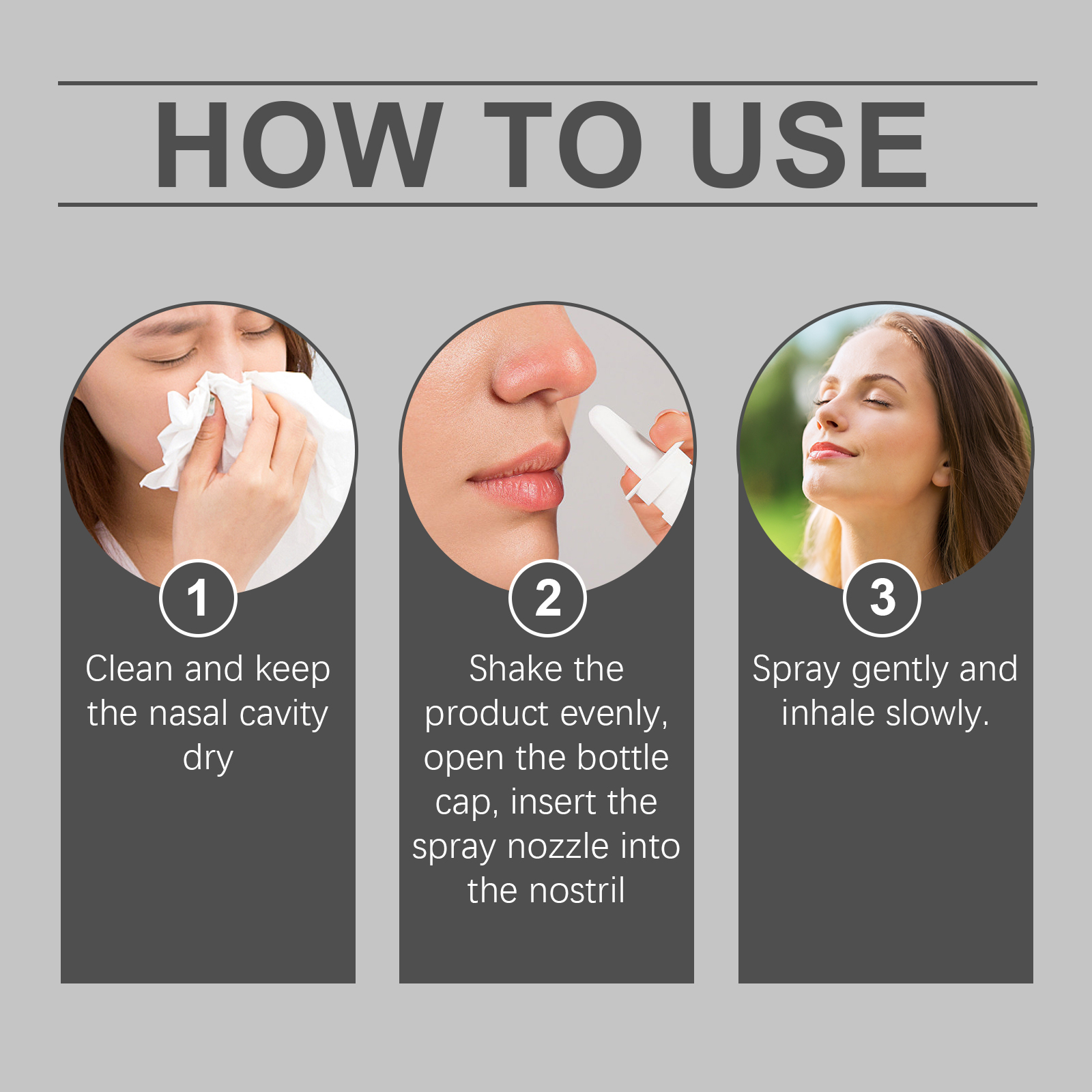 Dry Moisturizing Nasal Spray Gentle Ingredients Clean Nose Comfort Care For Nasal Cavity