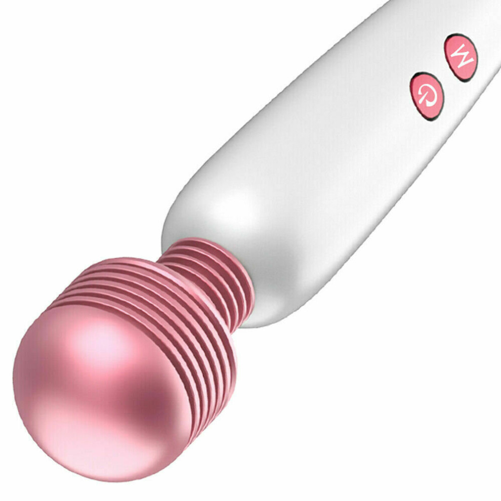 12 Speed Magic Vibrating Wand Full Body Massager Waterproof USB Rechargeable UK