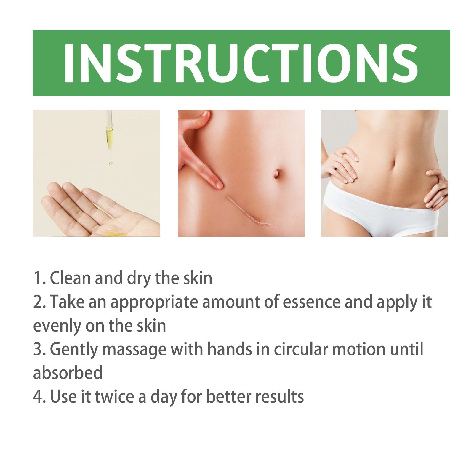 Skin Care Essence For Scar Repair Moisturizing Smoothing Body Skin Daily Use