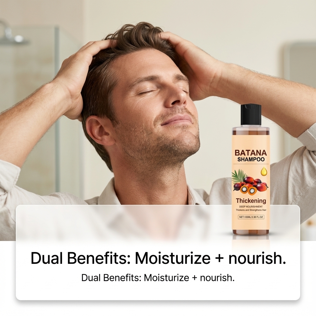 Batana Oil Shampoo Deeply Nourishe Moisturizing Anti Loss Restore Damaged Split Hair Thickens Scalp Clean Soothing Care Shampoos ﻿