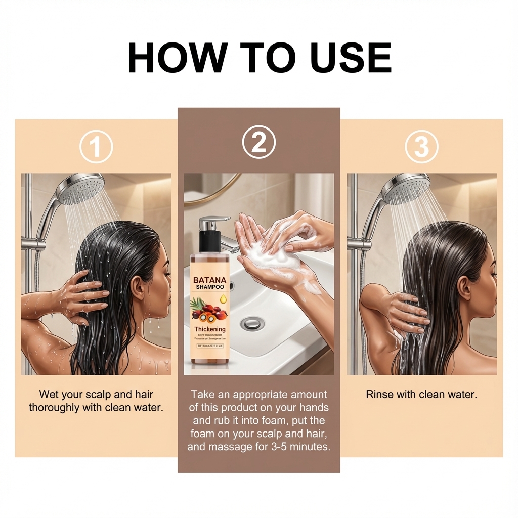 Batana Oil Shampoo Deeply Nourishe Moisturizing Anti Loss Restore Damaged Split Hair Thickens Scalp Clean Soothing Care Shampoos ﻿