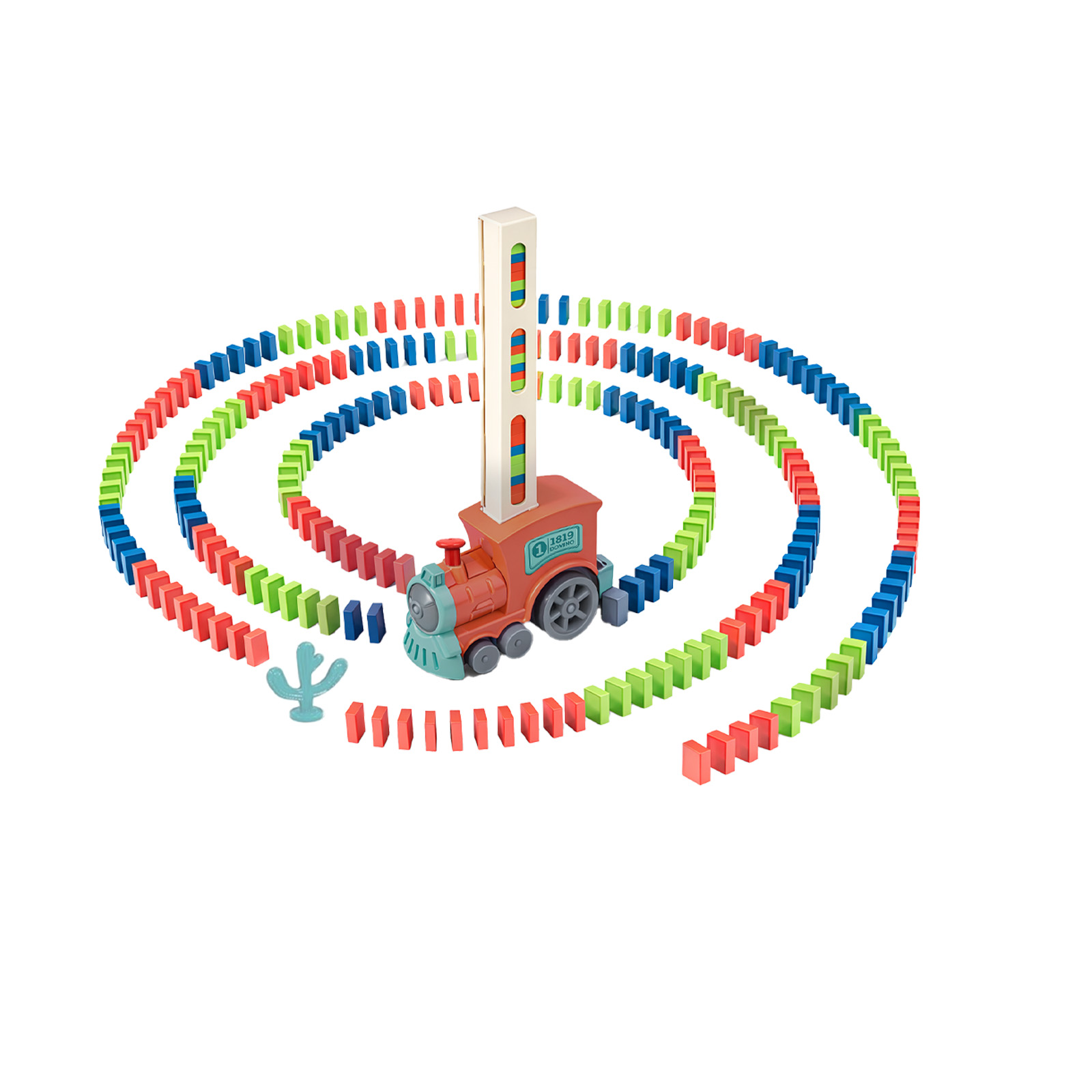 Domino Train for kids Automatic Laying Electric Car Colorful Dominoes Set Brick Blocks Kits Games Educational Toys Girl Boy Gift