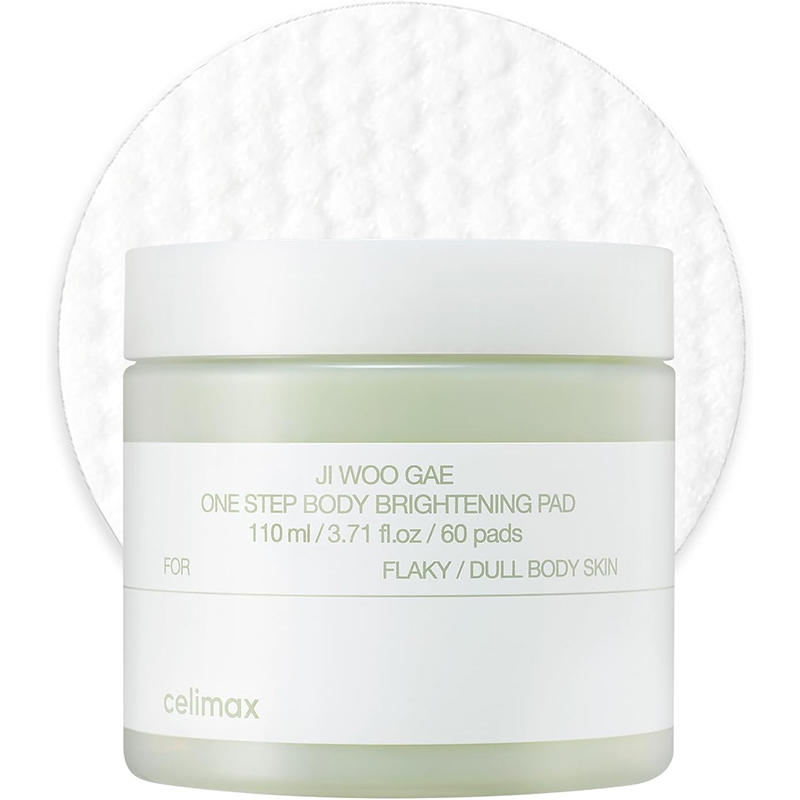 celimax One Step Body Brightening Pad Exfoliating Pad For Body For Armpit Under Arm Knee Elbow With Green Tea White Truffle 60 Pads