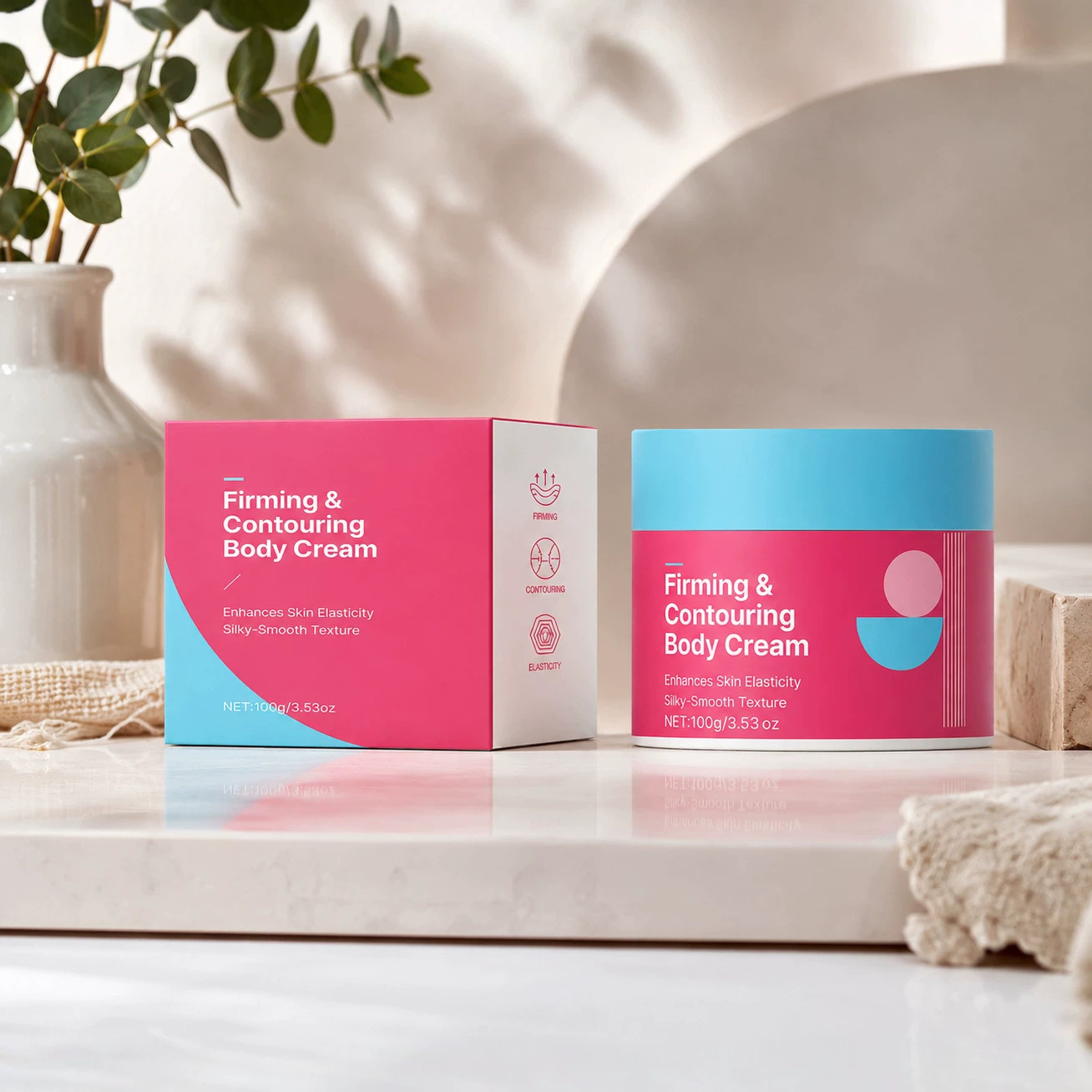 Firming And Shaping Body Cream For Skin Tightening Smoothing And Contouring Daily Moisturizing Lotion 100g