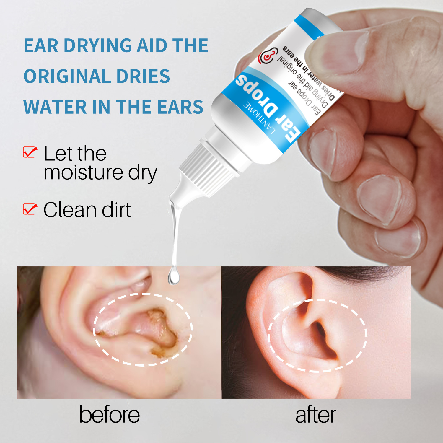 Ear Drops For Ear Wax Softening Removal And Cleansing For Adults And Children Gentle Ear Care Solution