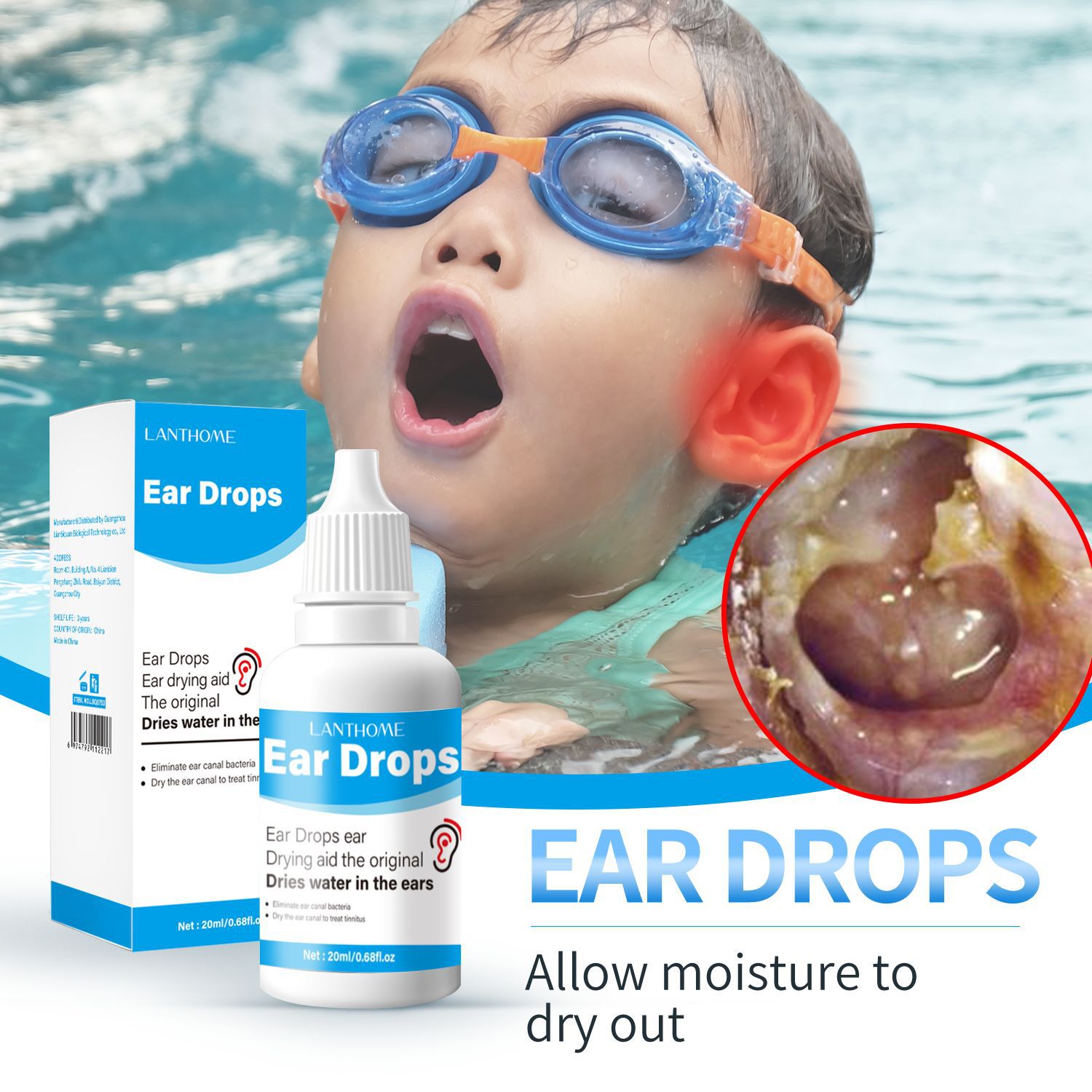 Ear Drops For Ear Wax Softening Removal And Cleansing For Adults And Children Gentle Ear Care Solution