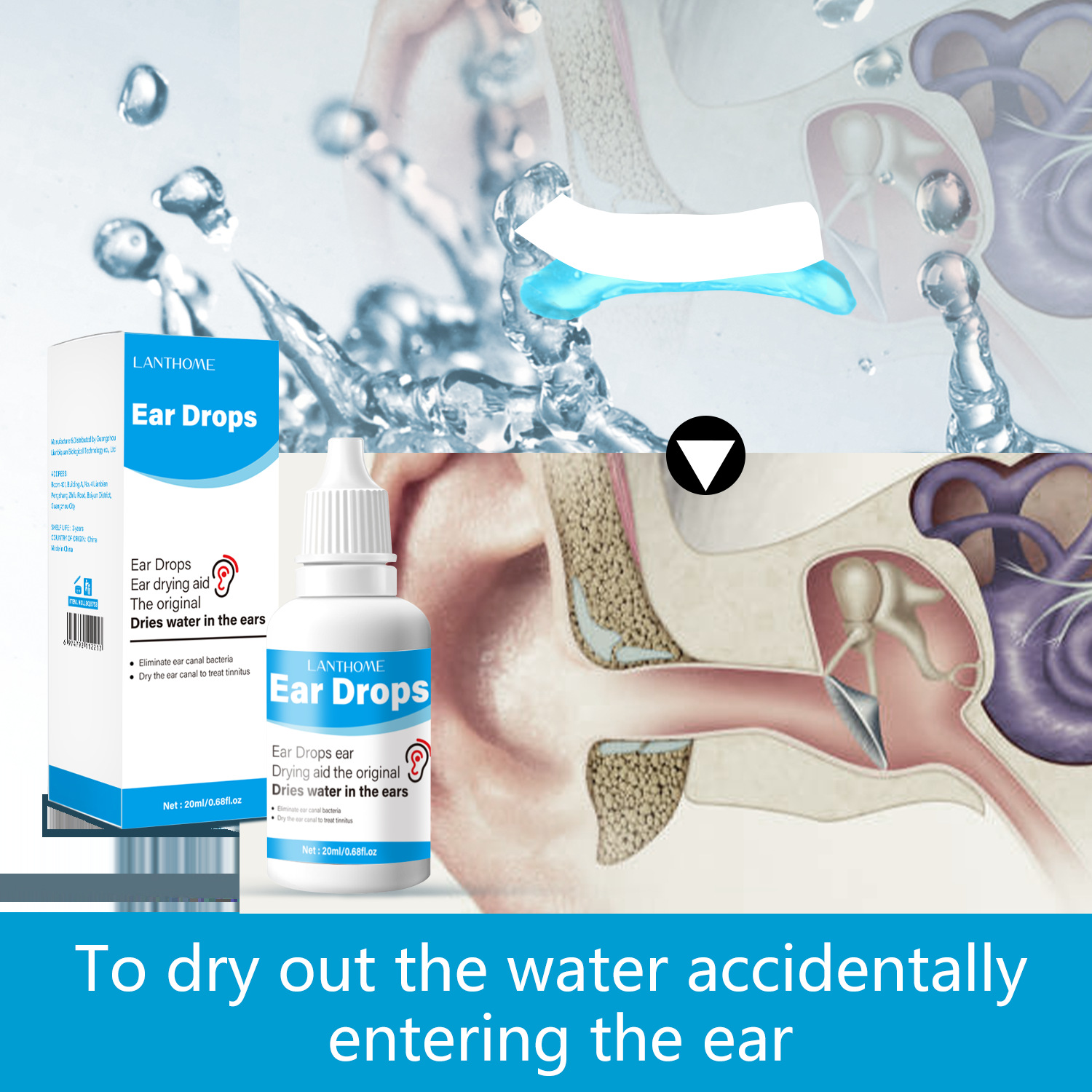Ear Drops For Ear Wax Softening Removal And Cleansing For Adults And Children Gentle Ear Care Solution