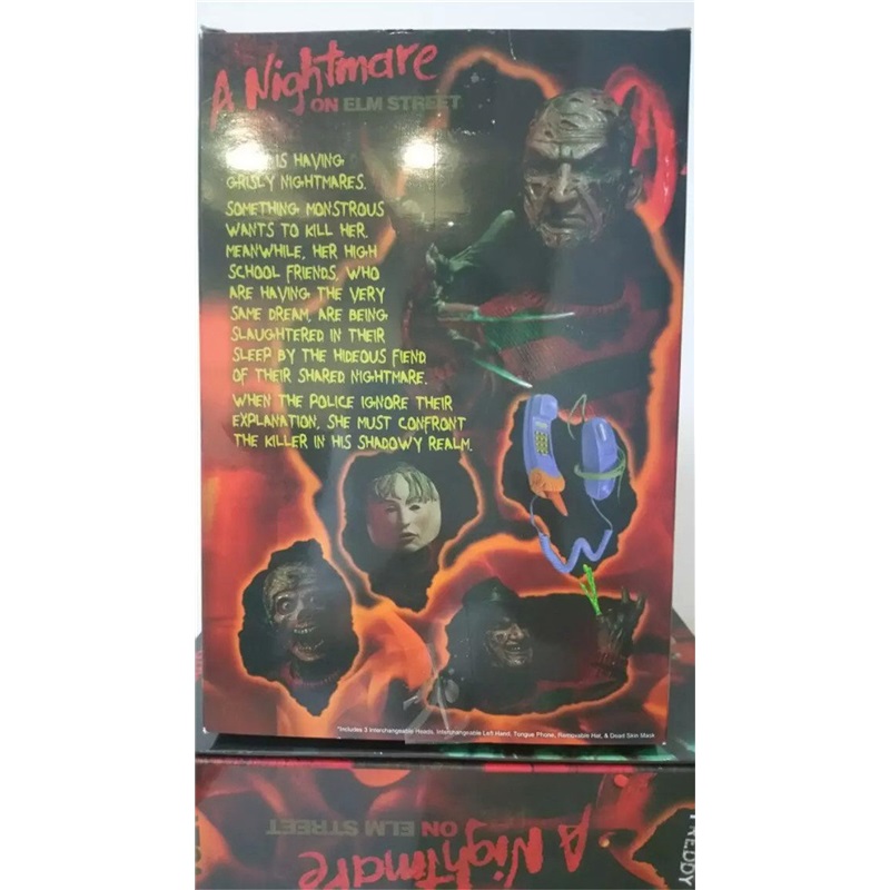NECA Deluxe Movie Version Nightmare On Elm Street Killer Freddy Super Articulated Action Figure Model Boxed Collectible Toy For Hobby Display Collection