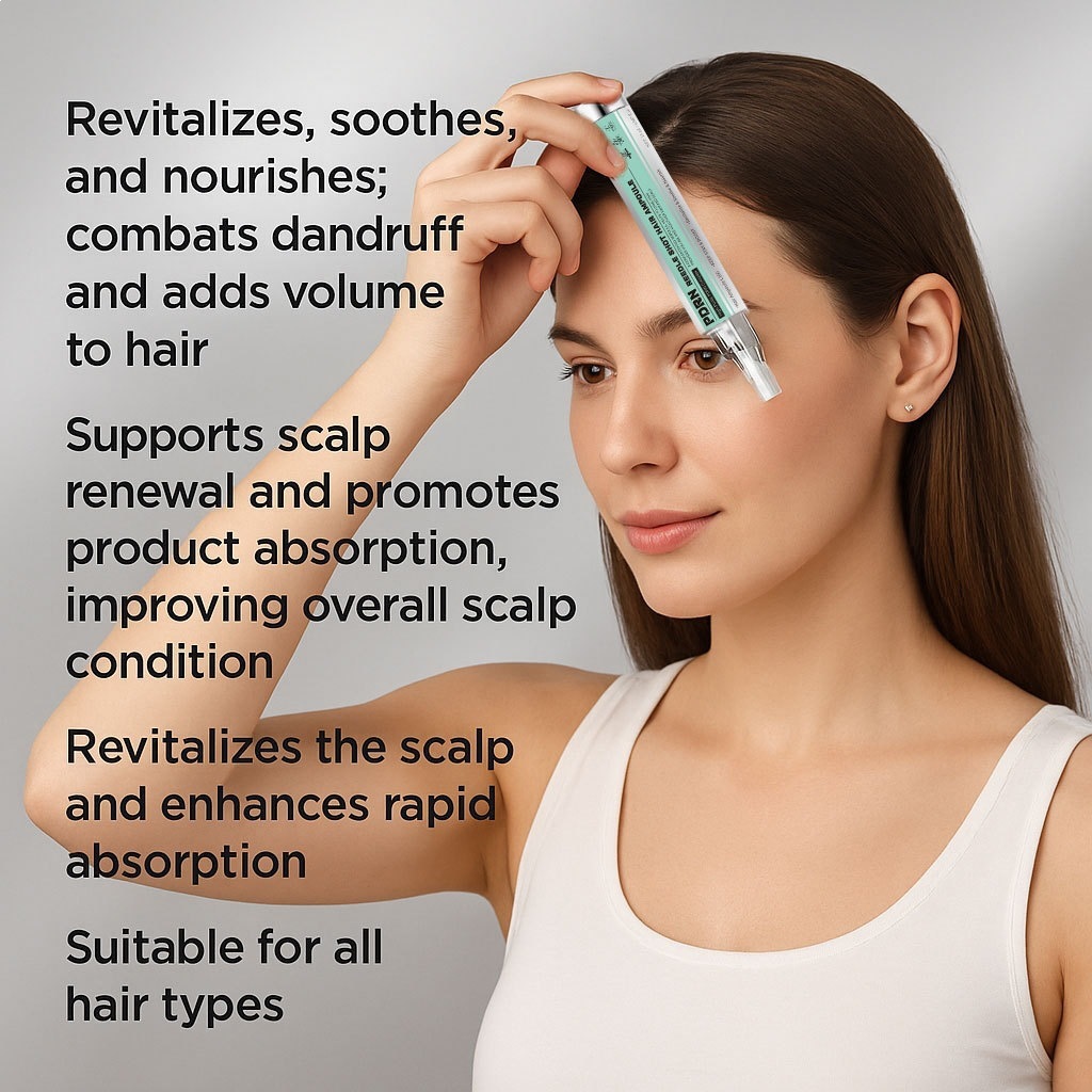 PDRN Hair Ampoule Hair Loss Prevention Strengthening Treatment for Daily Hair Care Clear