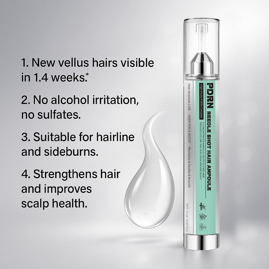PDRN Hair Ampoule Hair Loss Prevention Strengthening Treatment for Daily Hair Care Clear