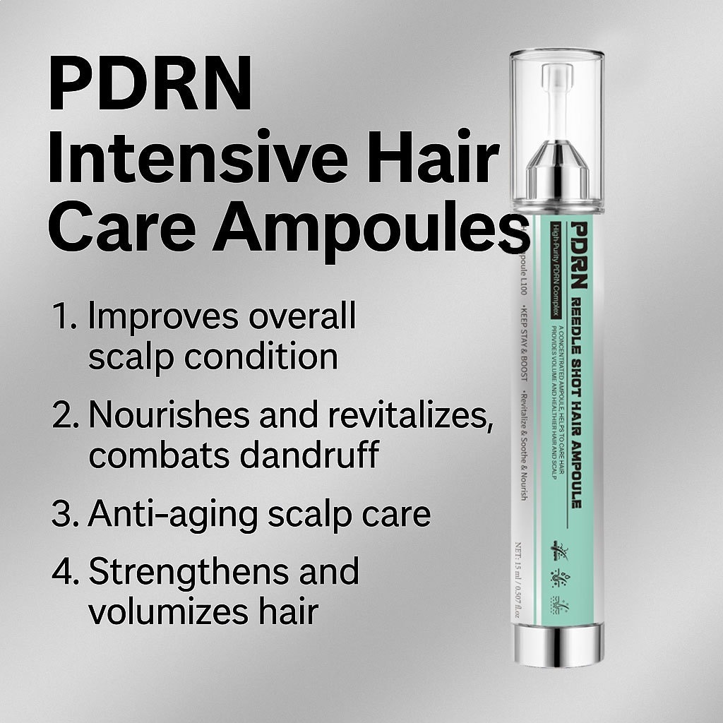 PDRN Hair Ampoule Hair Loss Prevention Strengthening Treatment for Daily Hair Care Clear