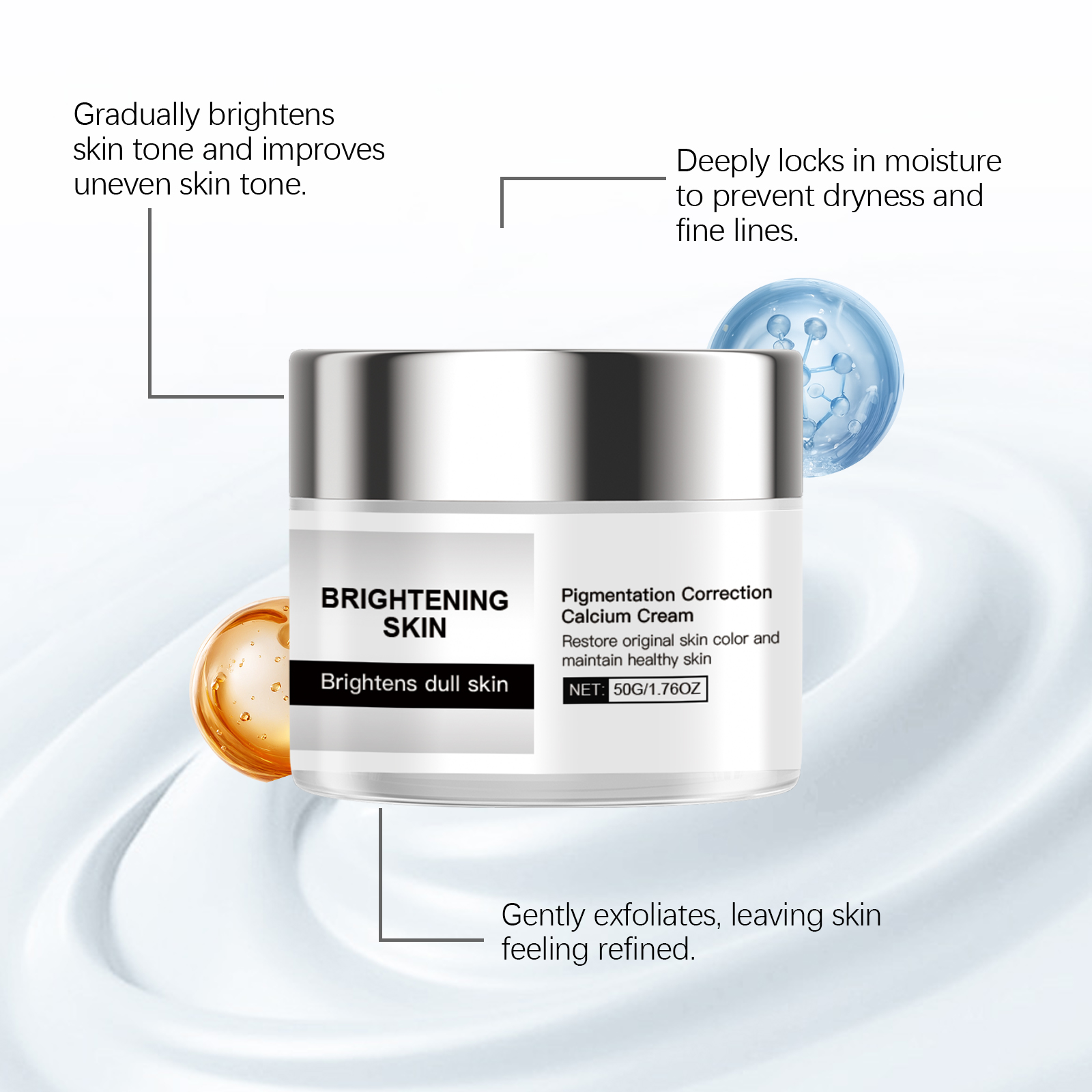 Skin Care Moisturizing Cream Mild Hydrating Soft Delicate Smooth Elastic Nourish Daily Facial Skin Beauty Care