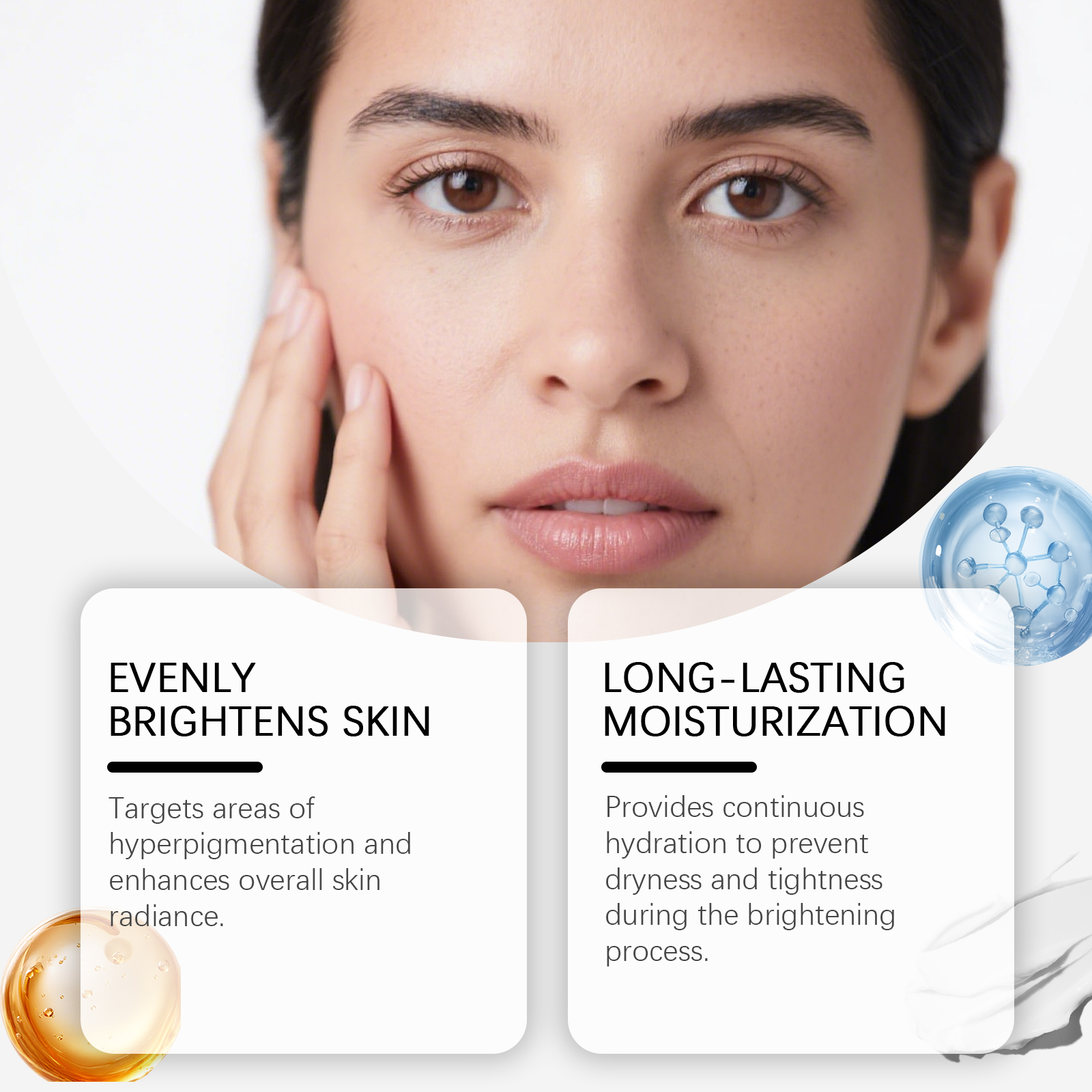 Skin Care Moisturizing Cream Mild Hydrating Soft Delicate Smooth Elastic Nourish Daily Facial Skin Beauty Care