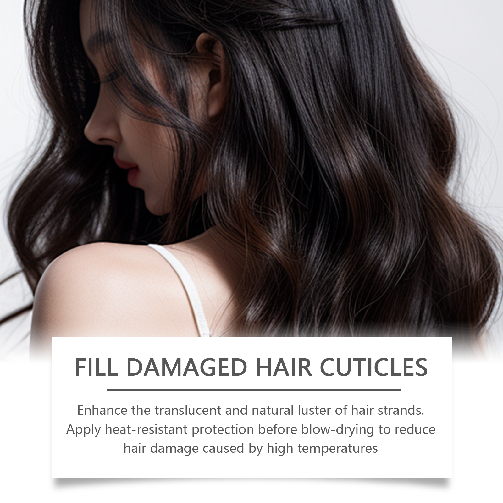 Hair Repair Serum Fix Split Frizz Gentle Nourish Balance Scalp Oil Water Rub Absorb For All Strands