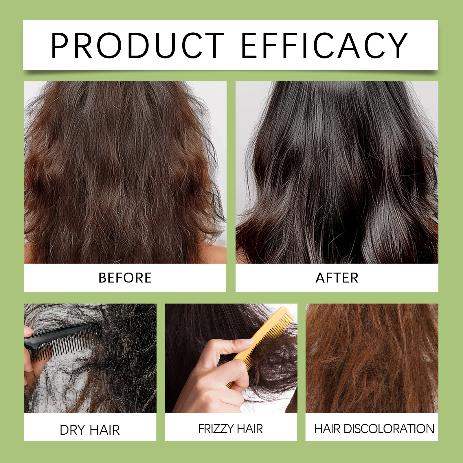 Hair Repair Serum Fix Split Frizz Gentle Nourish Balance Scalp Oil Water Rub Absorb For All Strands