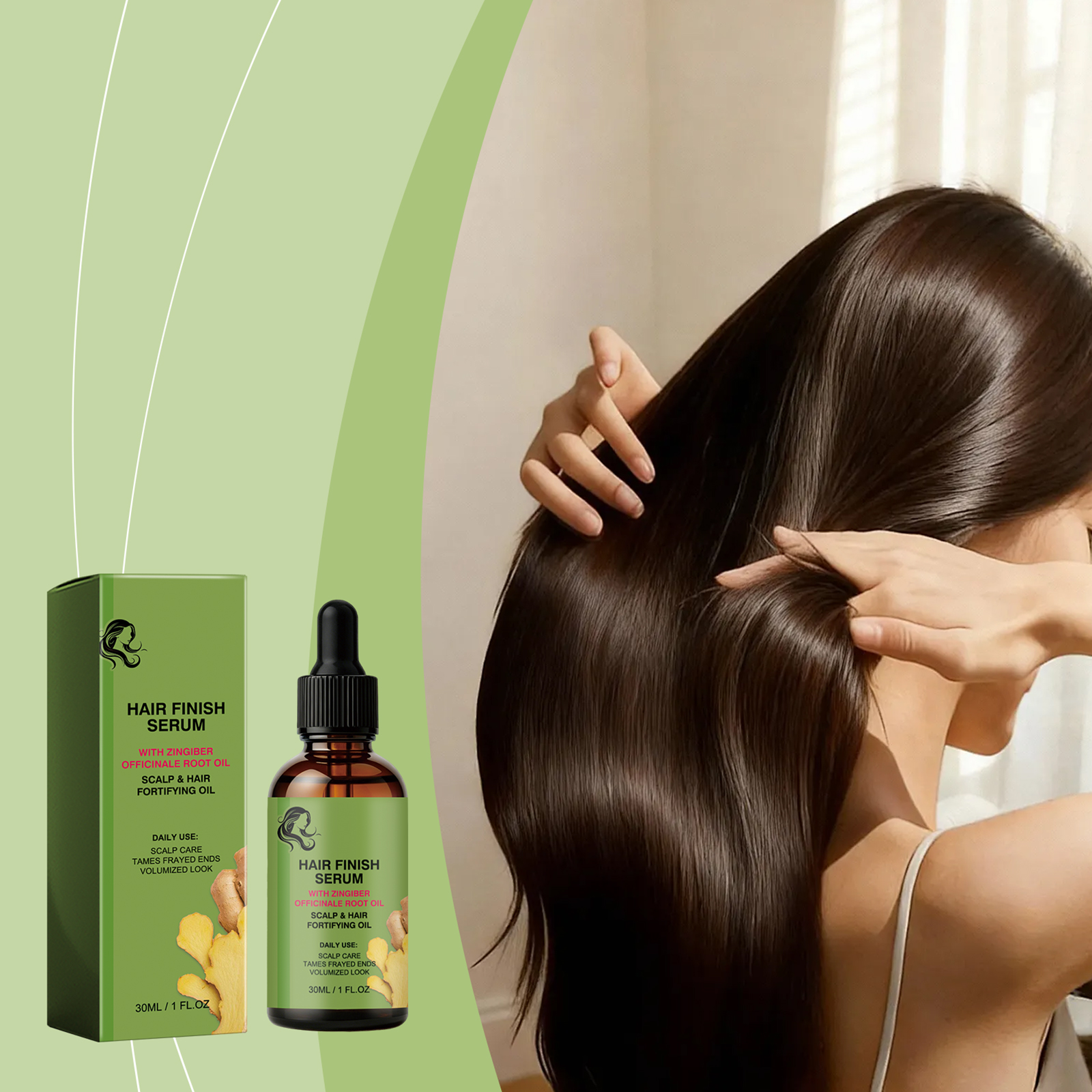 Hair Repair Serum Fix Split Frizz Gentle Nourish Balance Scalp Oil Water Rub Absorb For All Strands