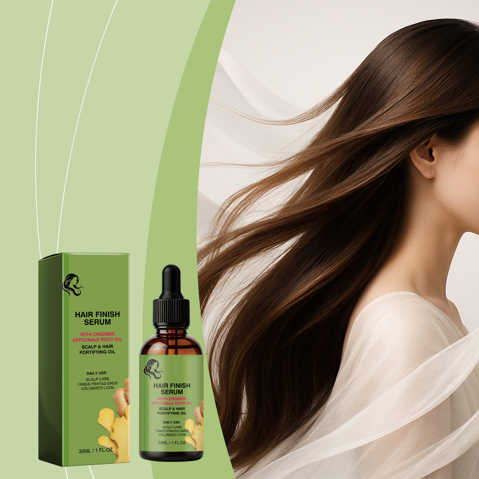 Hair Repair Serum Fix Split Frizz Gentle Nourish Balance Scalp Oil Water Rub Absorb For All Strands