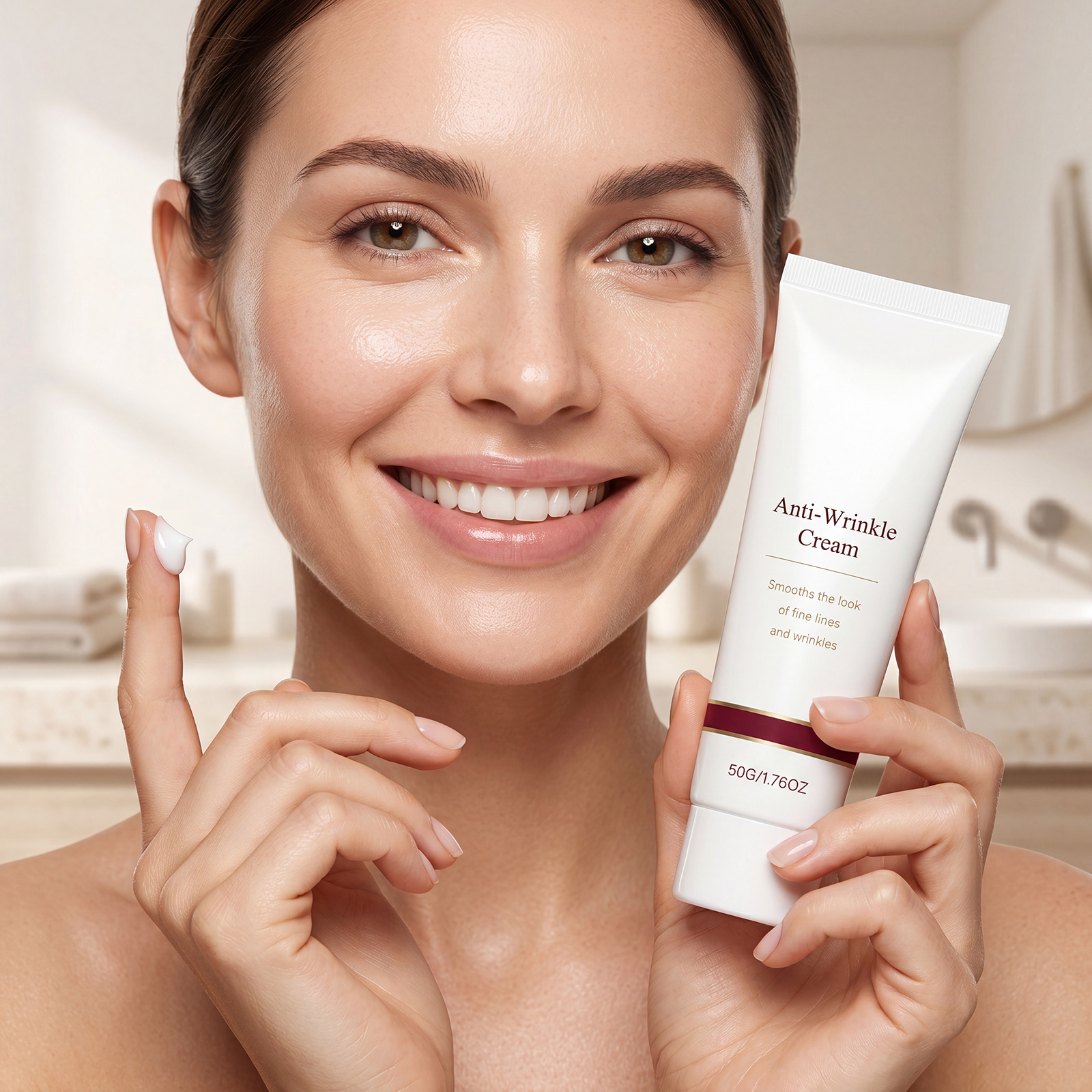 Facial Cream Boosts Skin Elasticity Softens Complexion Smooth Texture Fast Absorption Light Non Sticky Finish