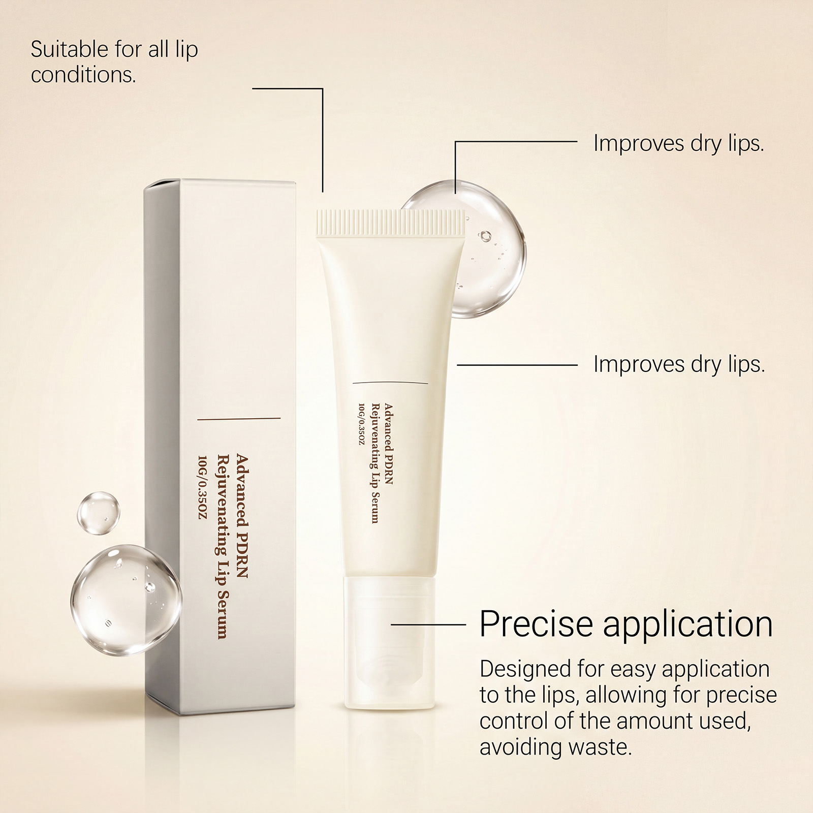 Lip Essence Mild Moisturizing Light Texture Refreshing Non Greasy Hydrating Protect Lip Skin