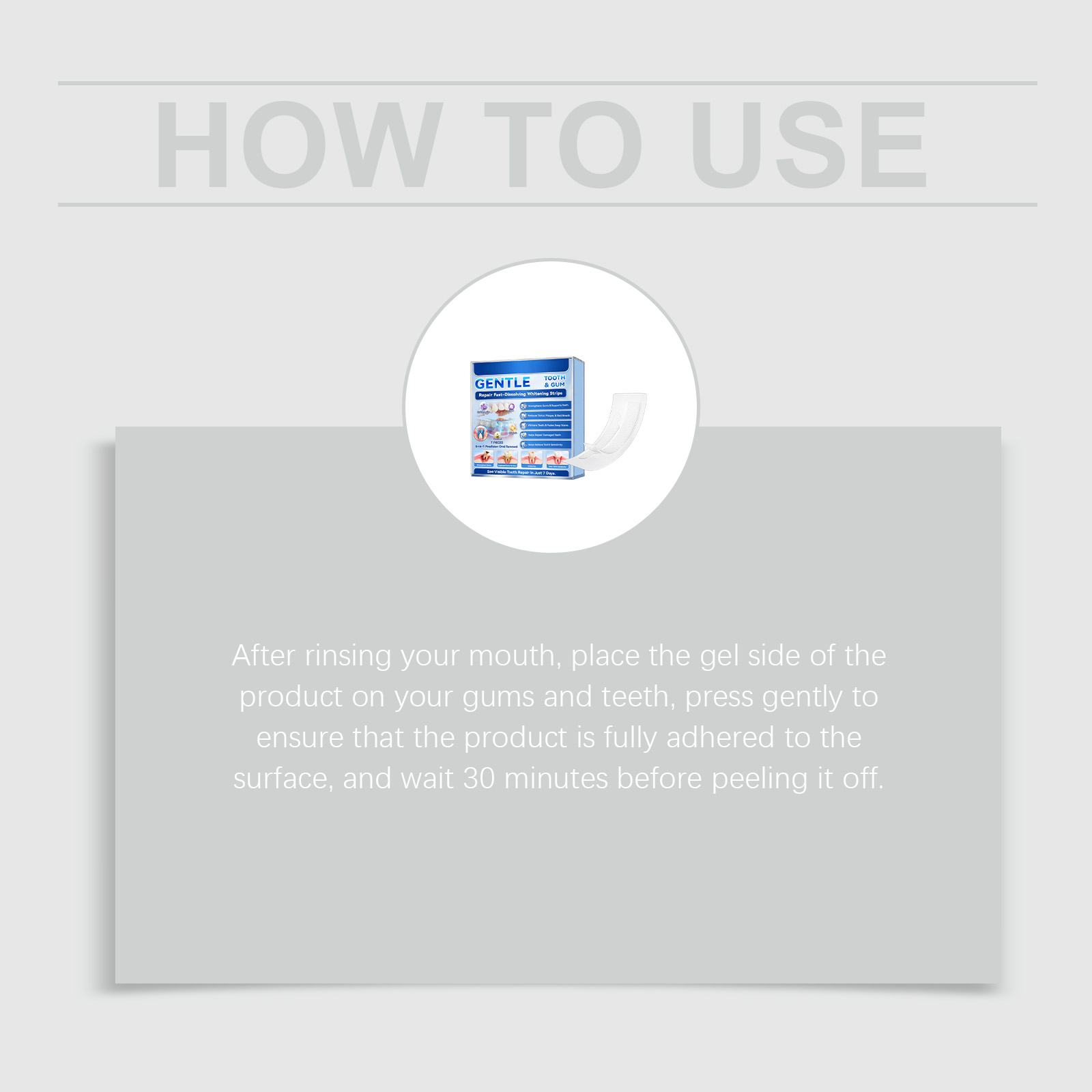 Teeth Stain Removal Strips Mild Ingredients Care Teeth Bright Gloss Oral Fresh Convenient Daily