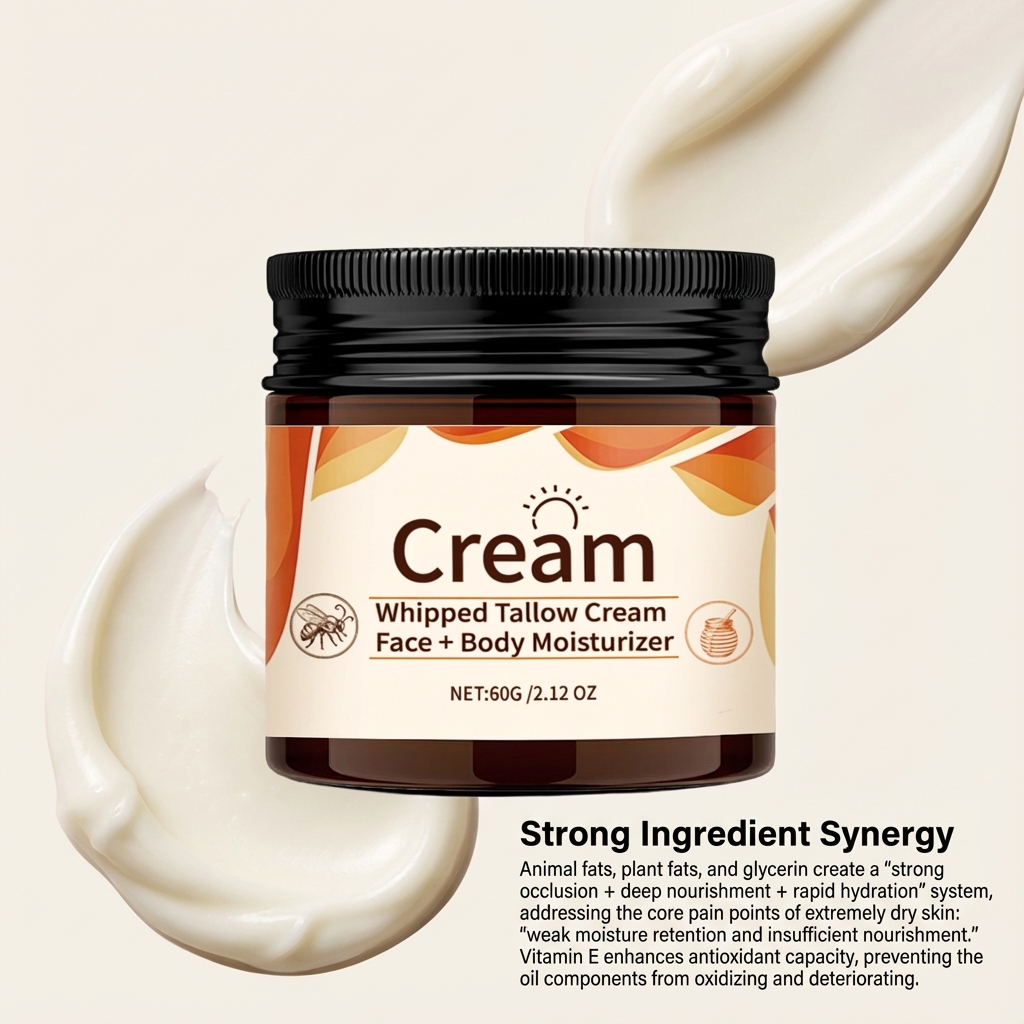 Body Care Cream Lightweight Nonsticky Moisturizes Dry Skin Softens Rough Keratin Full Body